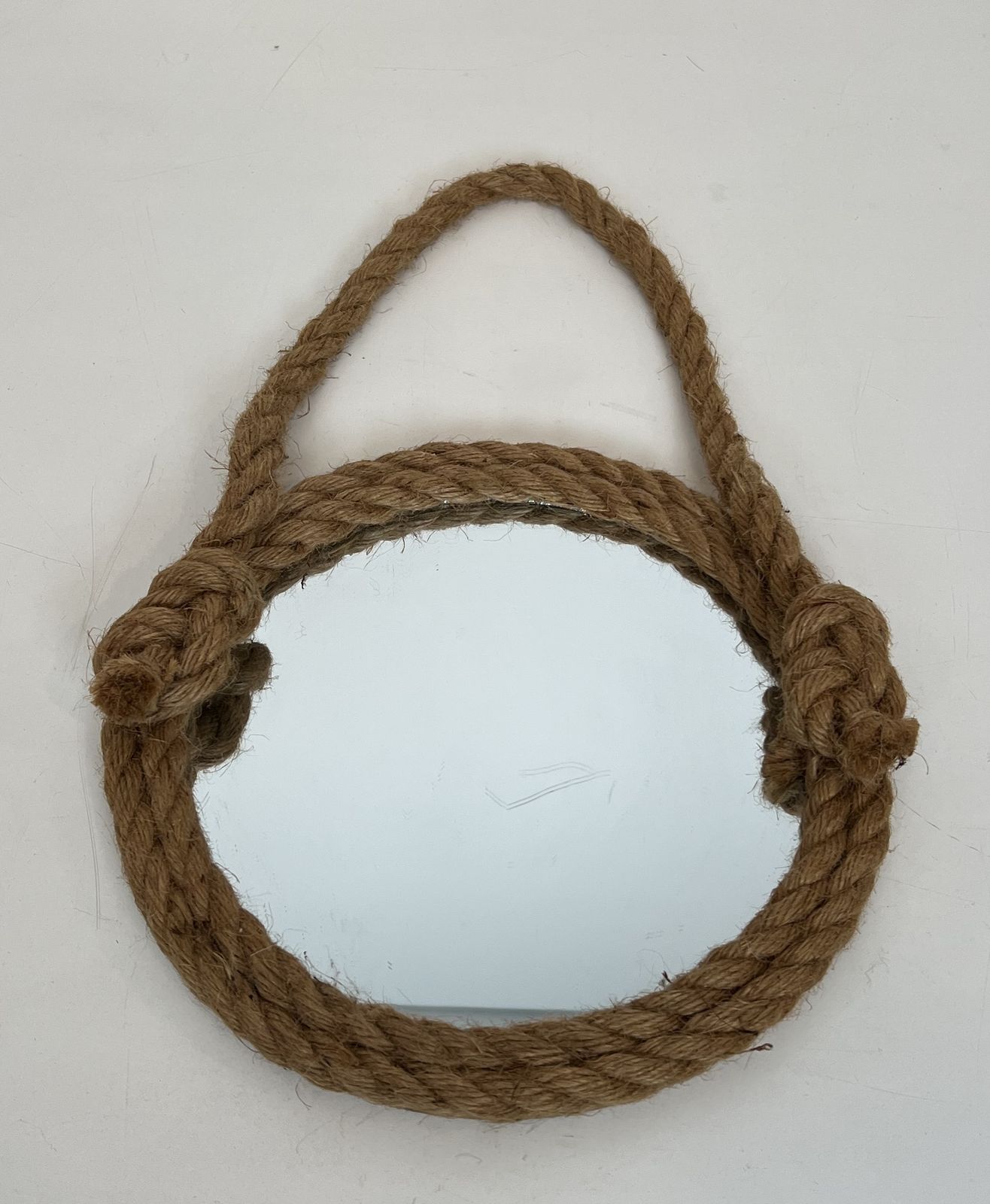 Round Rope Mirror In The Style Of Audoux Minet photo 980.0