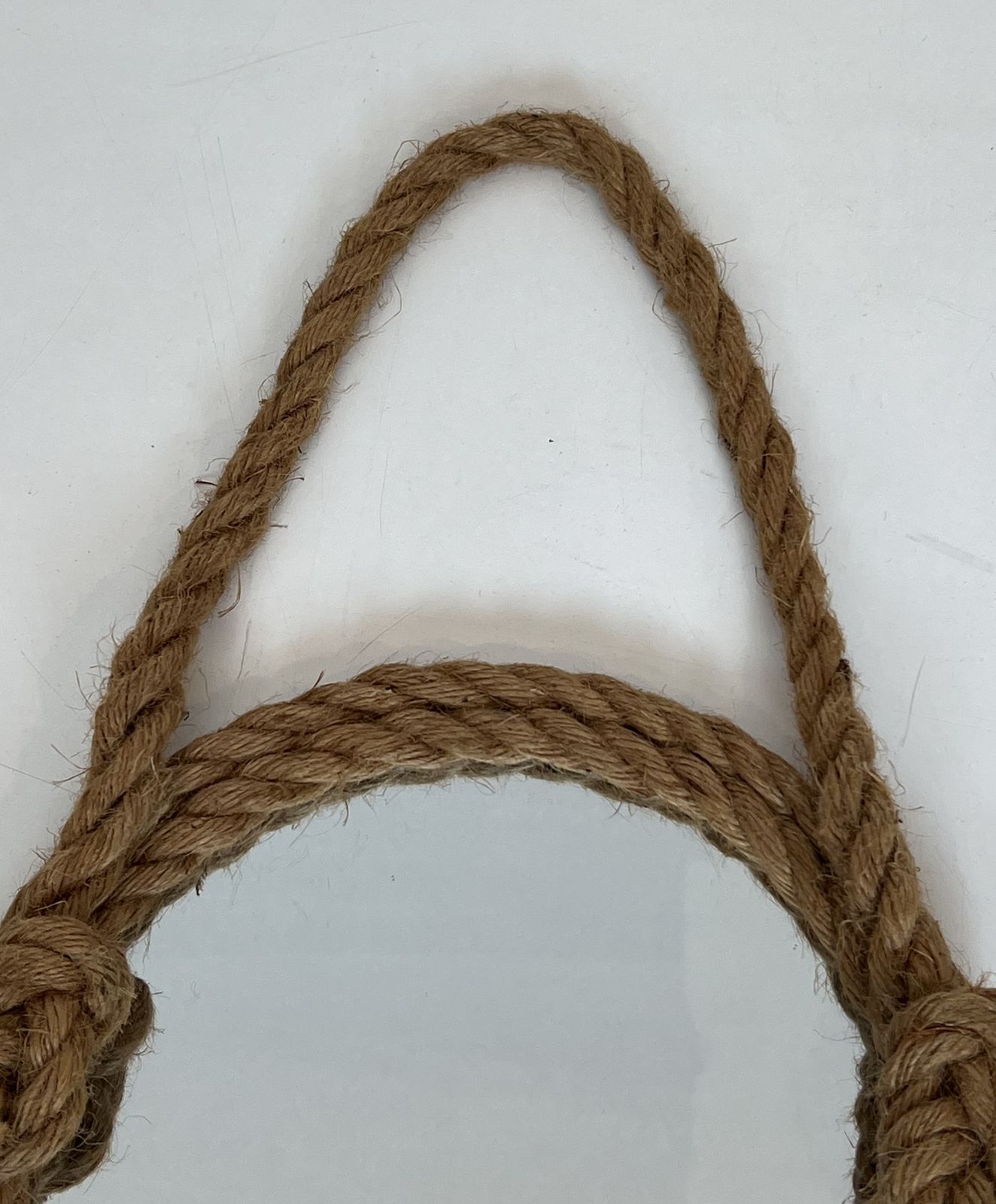 Round Rope Mirror In The Style Of Audoux Minet photo vinterior