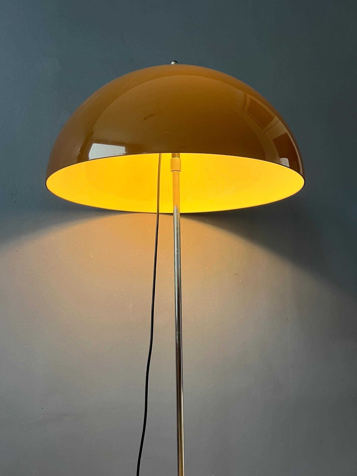 Vintage Gepo Space Age Mushroom Floor Lamp By Gino Sarfatti. photo for sale