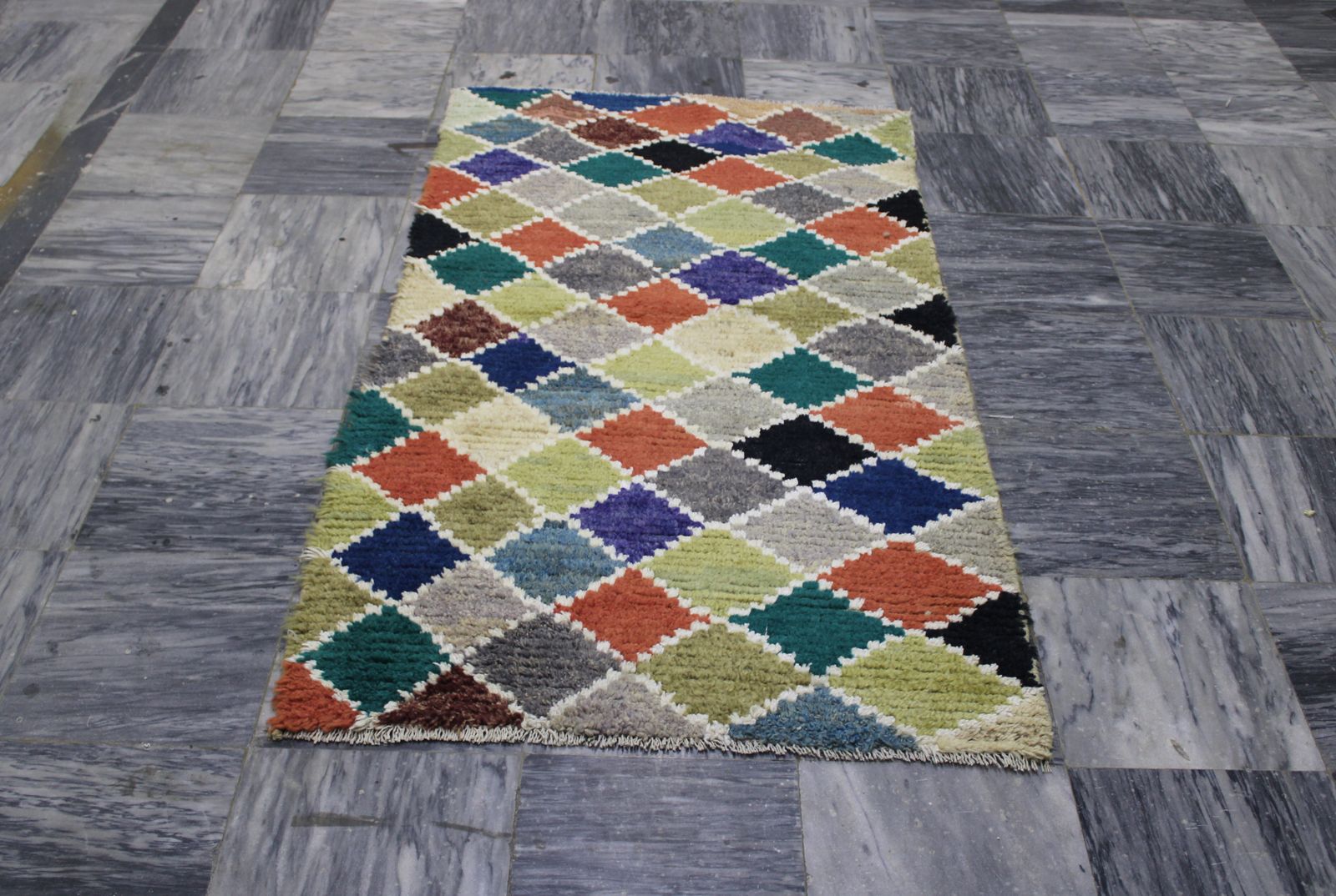 3x5 Hand Knotted Modern Gabbeh Multicolor Area Rug