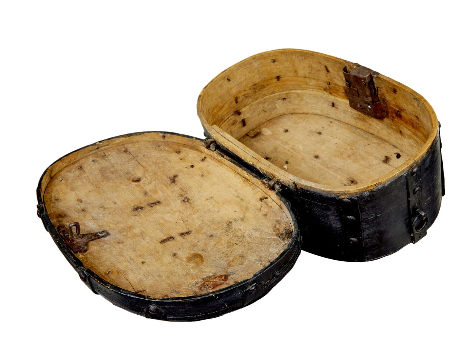 Scandinavian 19th Century Folk Art Handmade Pine Box photo for sale