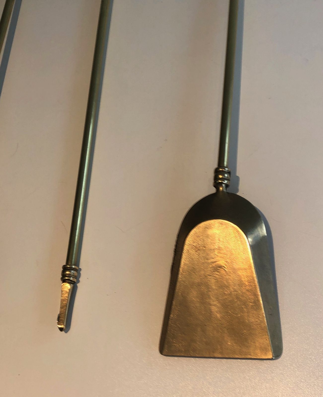 photo vinterior Brass Fire Kit, 1970s, Vintage