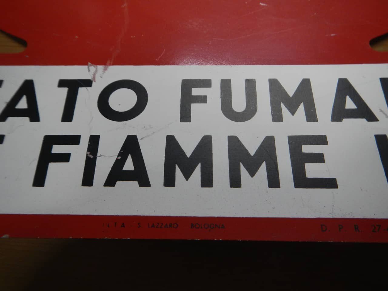photo furniture Sign Prohibiting The Use Of Open Flames, 1950