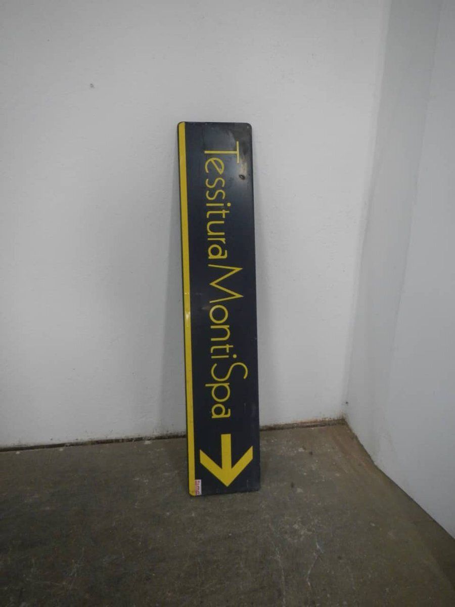Textile Industry Sign, 1970, 1970s photo furniture