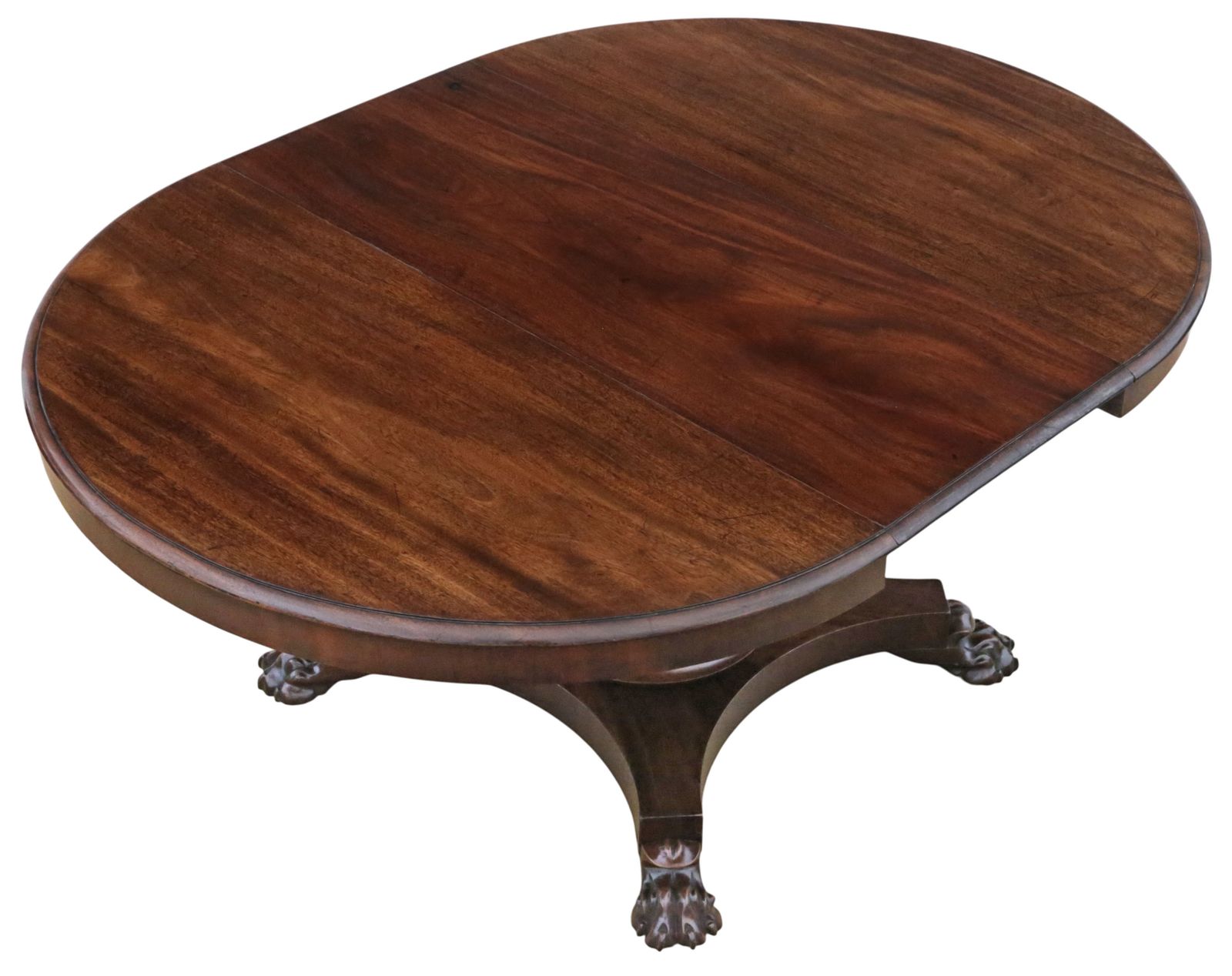 Antique Large William IV Mahogany Extending Dining Table – Fine Quality Single Pedestal photo for sale