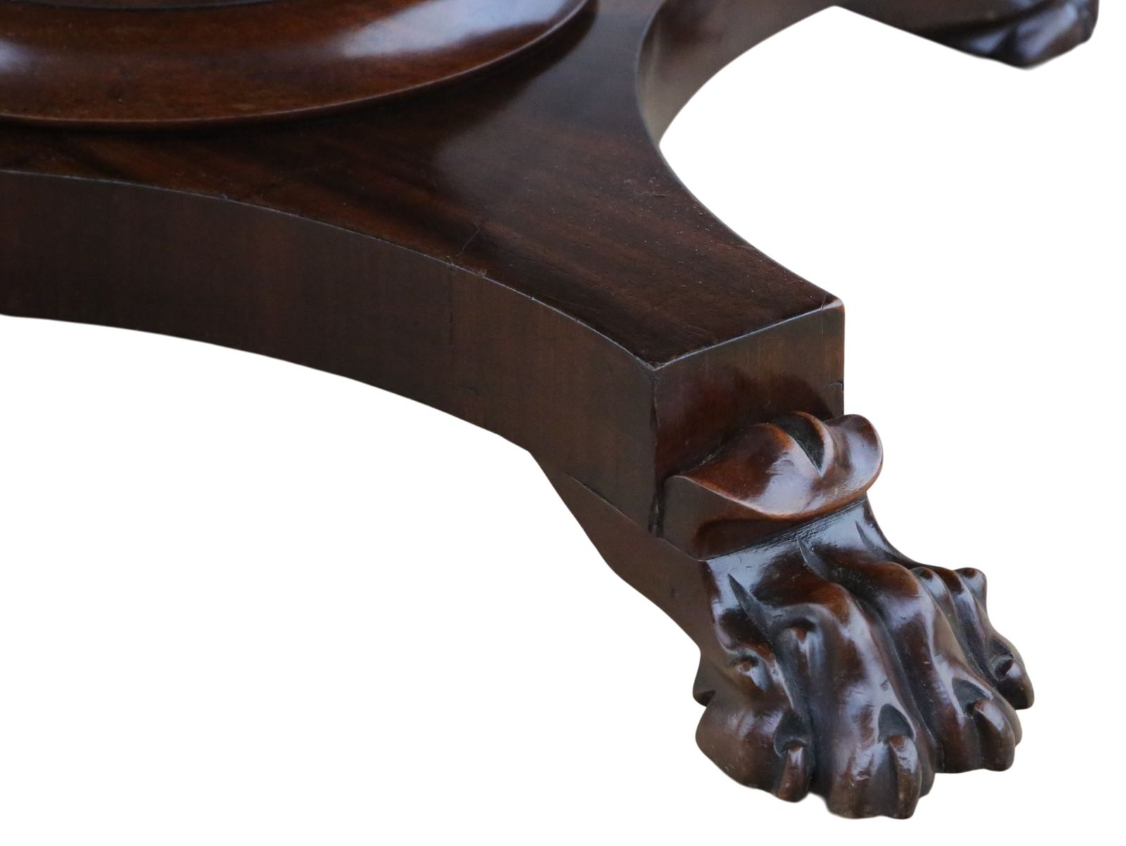 Antique Large William IV Mahogany Extending Dining Table – Fine Quality Single Pedestal photo buy
