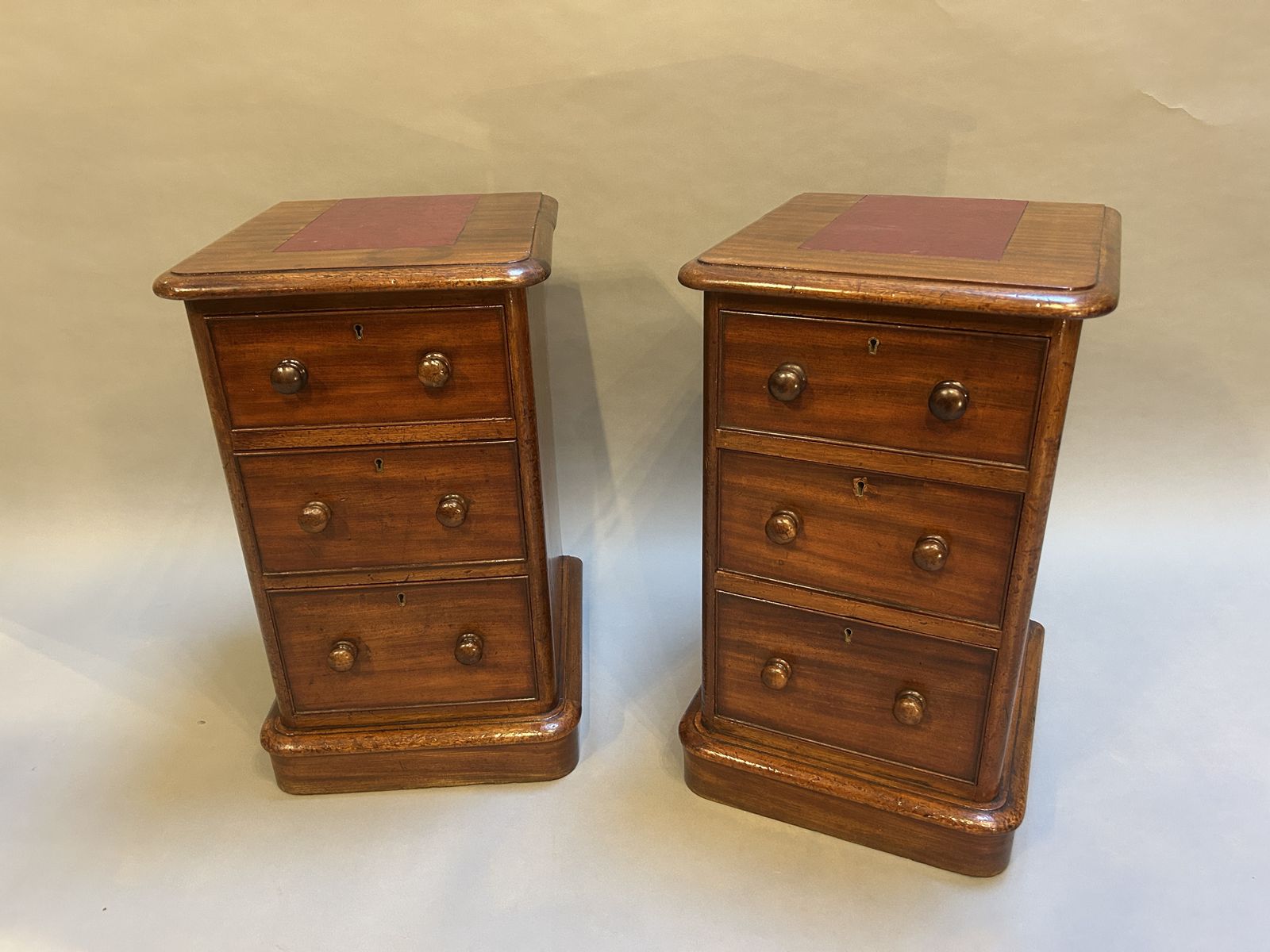 Pair Victorian Bedside Chest Of Drawers photo furniture