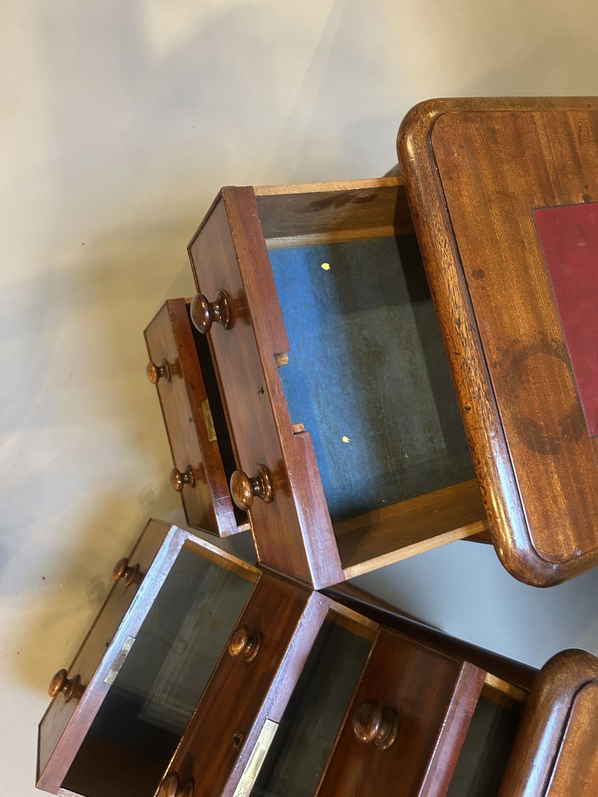 Pair Victorian Bedside Chest Of Drawers photo vinterior