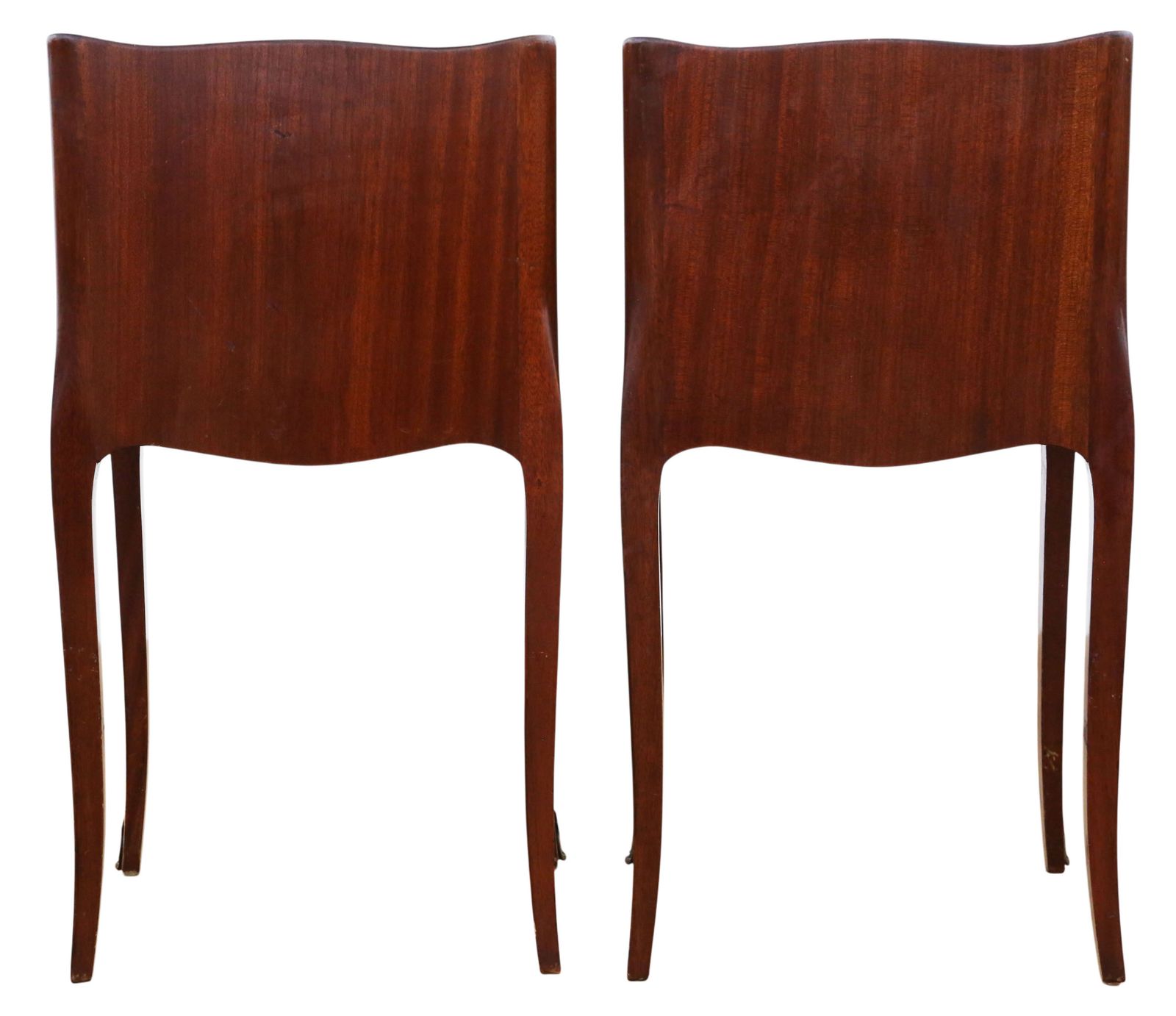 Antique Vintage Retro C.1930 Early 20th Century French Pair Of Parquetry Bedside Tables / Nightstands – Multicoloured Book Facades, Fine Quality photo vintage