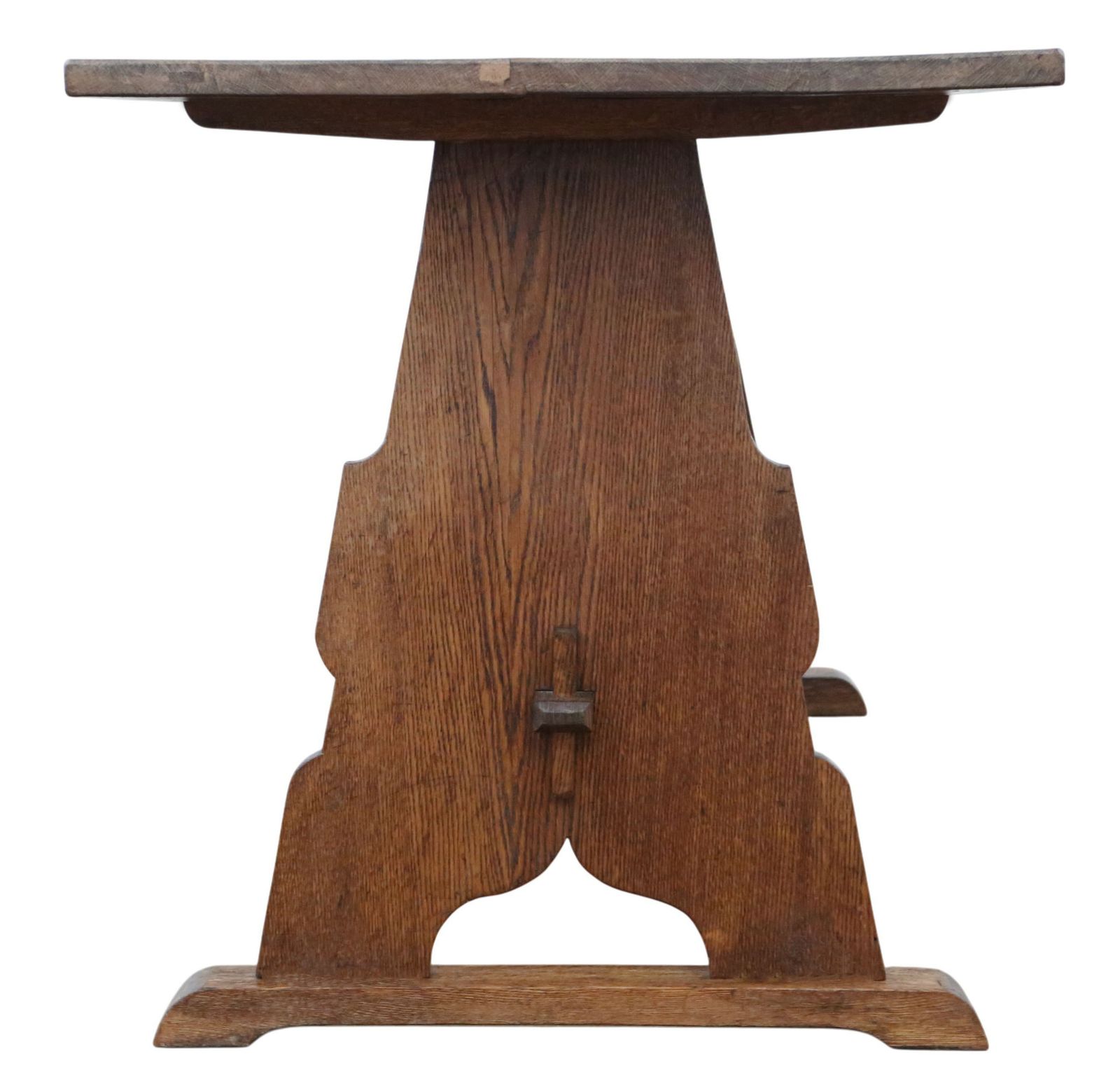 photo for sale Antique Late 19th Century Oak Arts & Crafts Refectory Kitchen Dining Table – Fine Quality