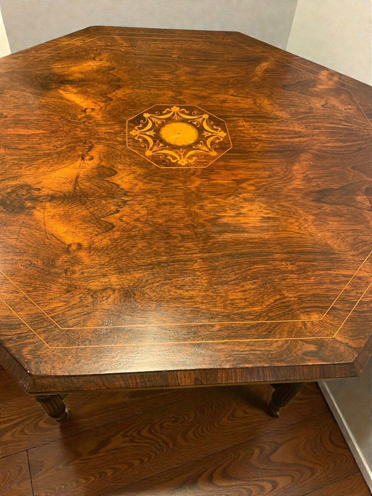 photo buy Antique Victorian Rosewood Centre Table With Inlay  Circa 1880's