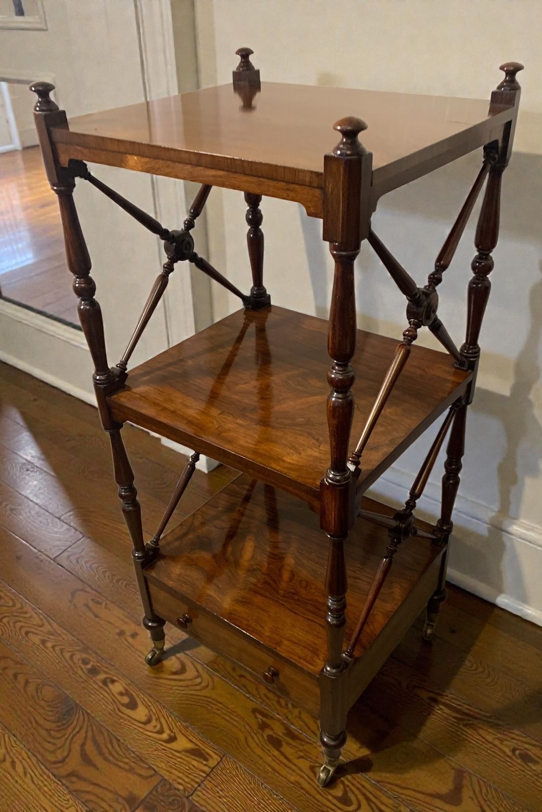 Antique Early 1800's Victorian Rosewood 'Wot Not' Etagere photo furniture