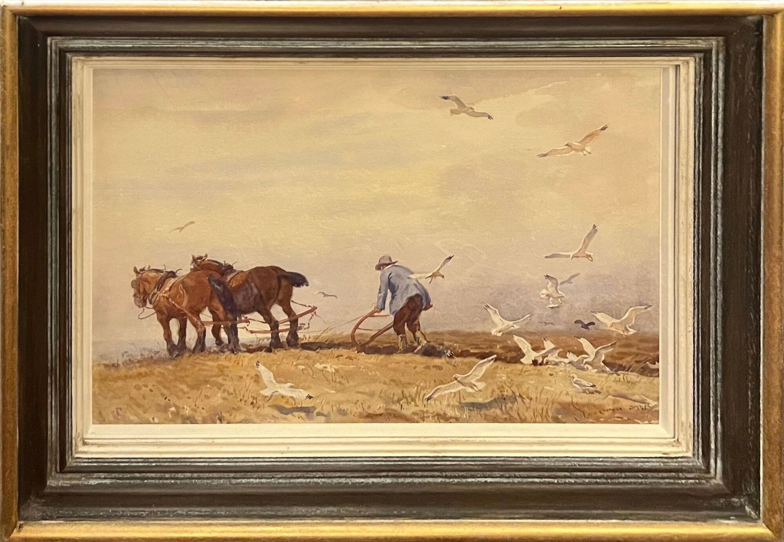 'Ploughing A Straight Furrow' By George Soper Re (1870 1942)
