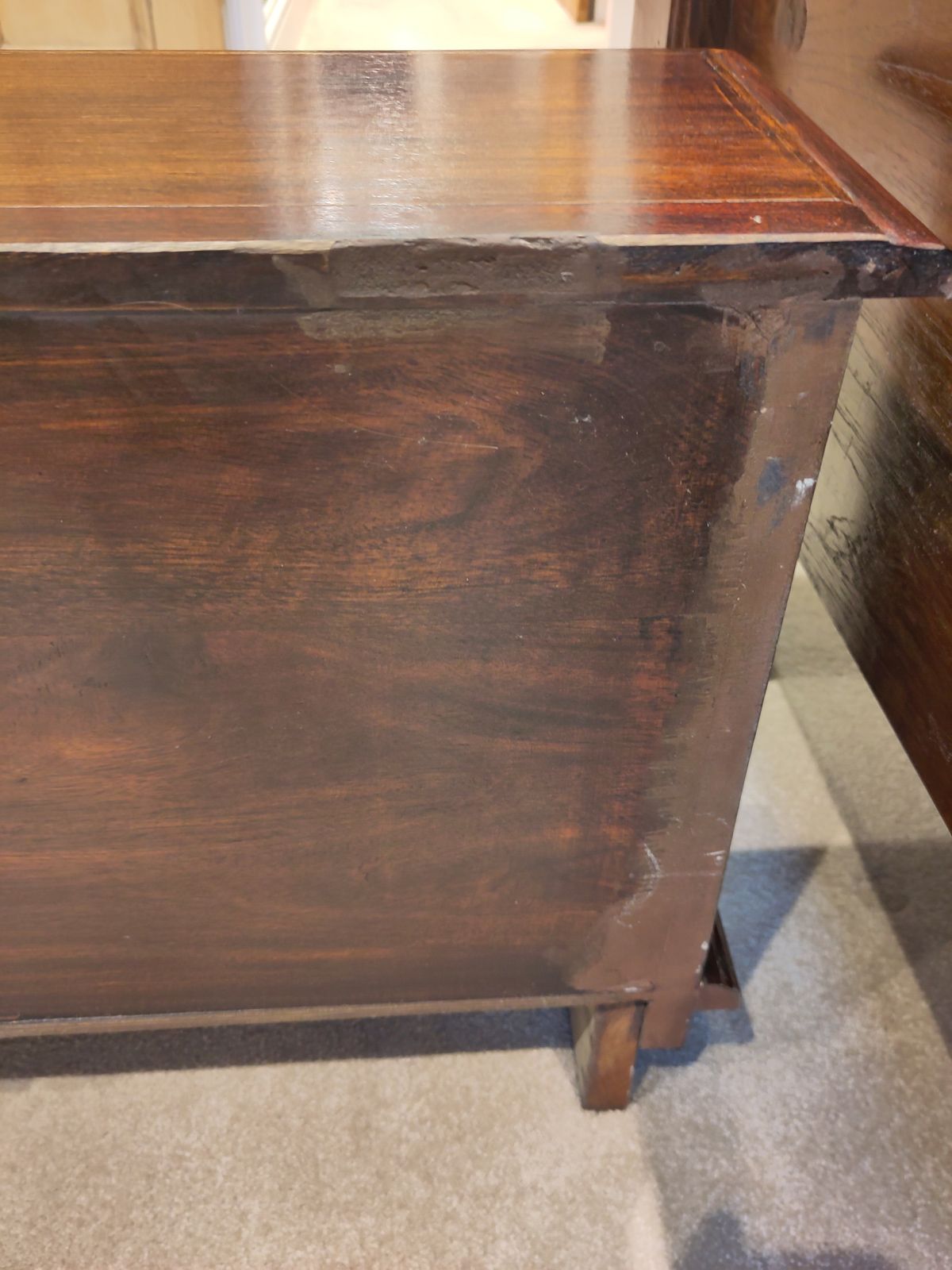 photo furniture Hardwood Apothecary Style Bank Of Drawers