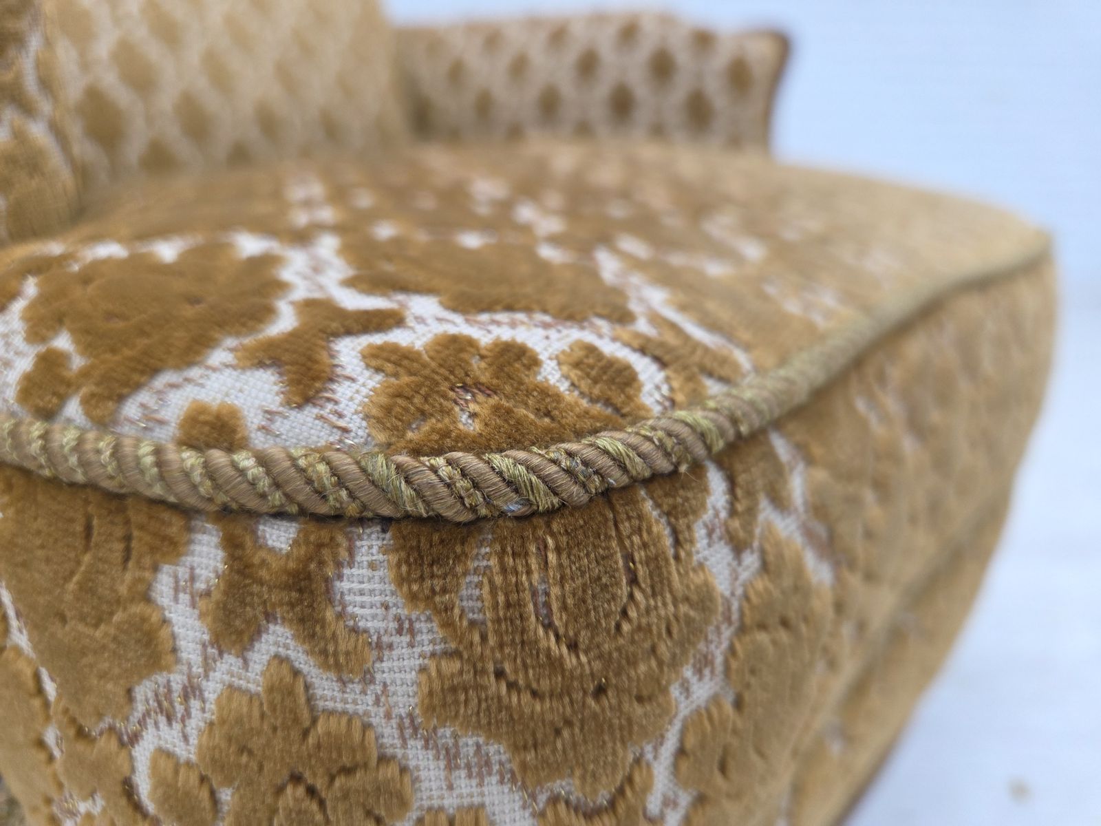 1950s, Danish Relax Chair, Furniture Velour, Carved Ash Wood. photo 1270.0