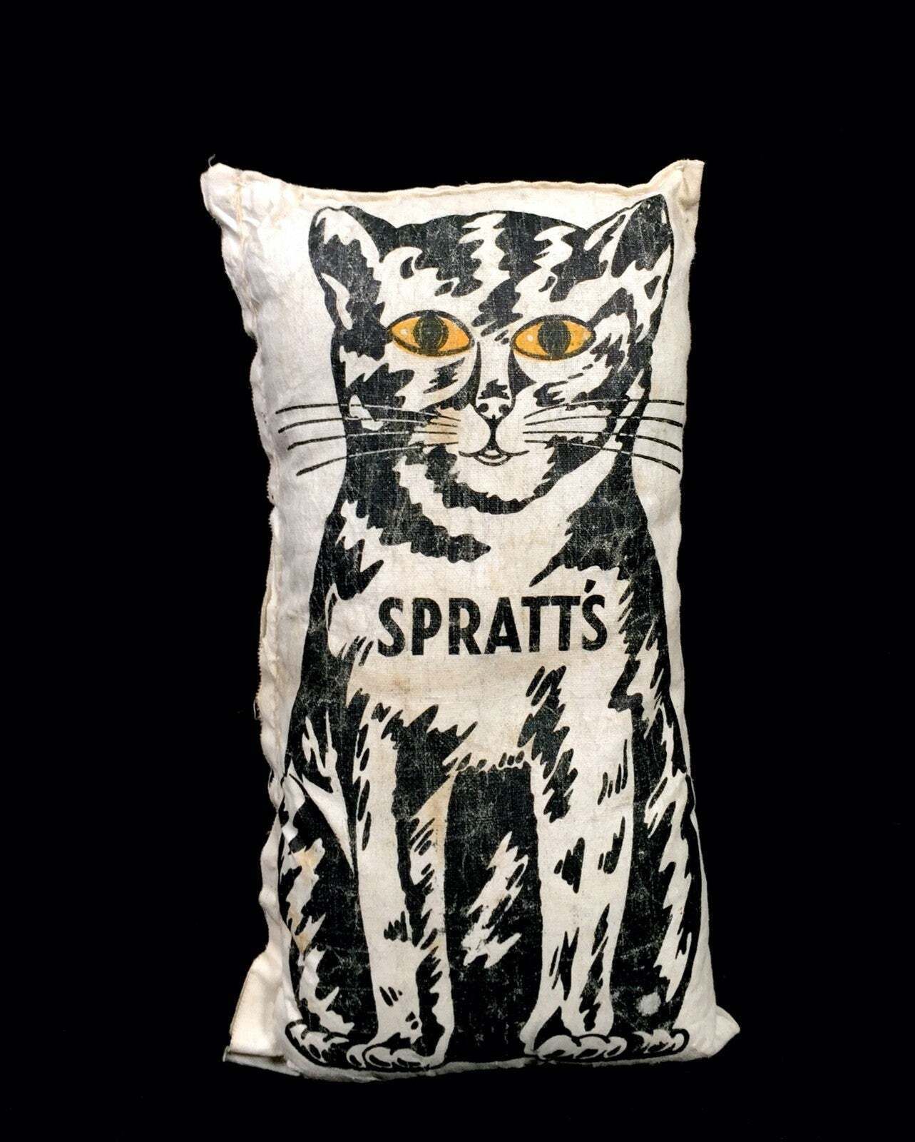 Antique Advertising Chad Valley Spratt's Cuddly Dog Toy & Food Bag Cushions photo furniture