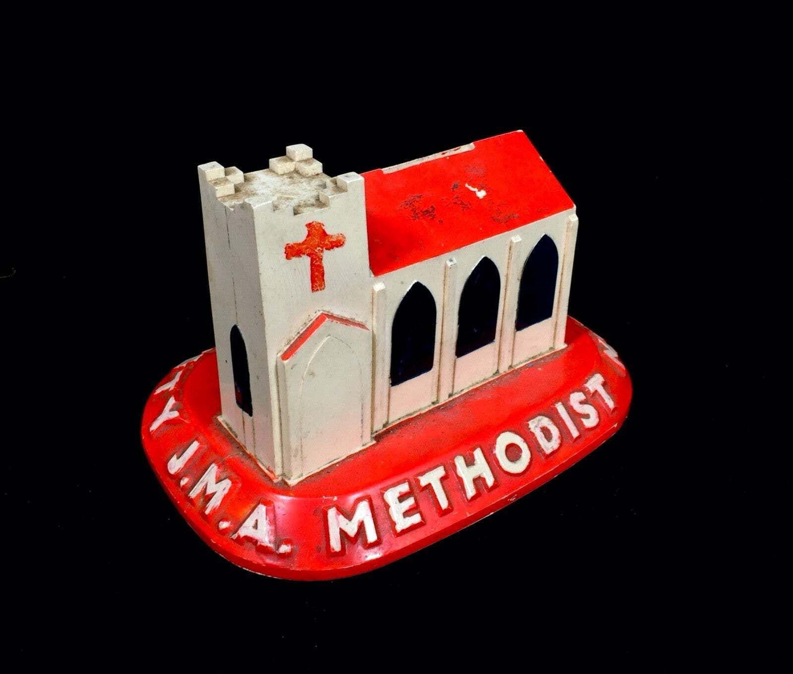 Antique Methodist Church Missionary Society Box / Collection / Offering C.1950 photo 65.0