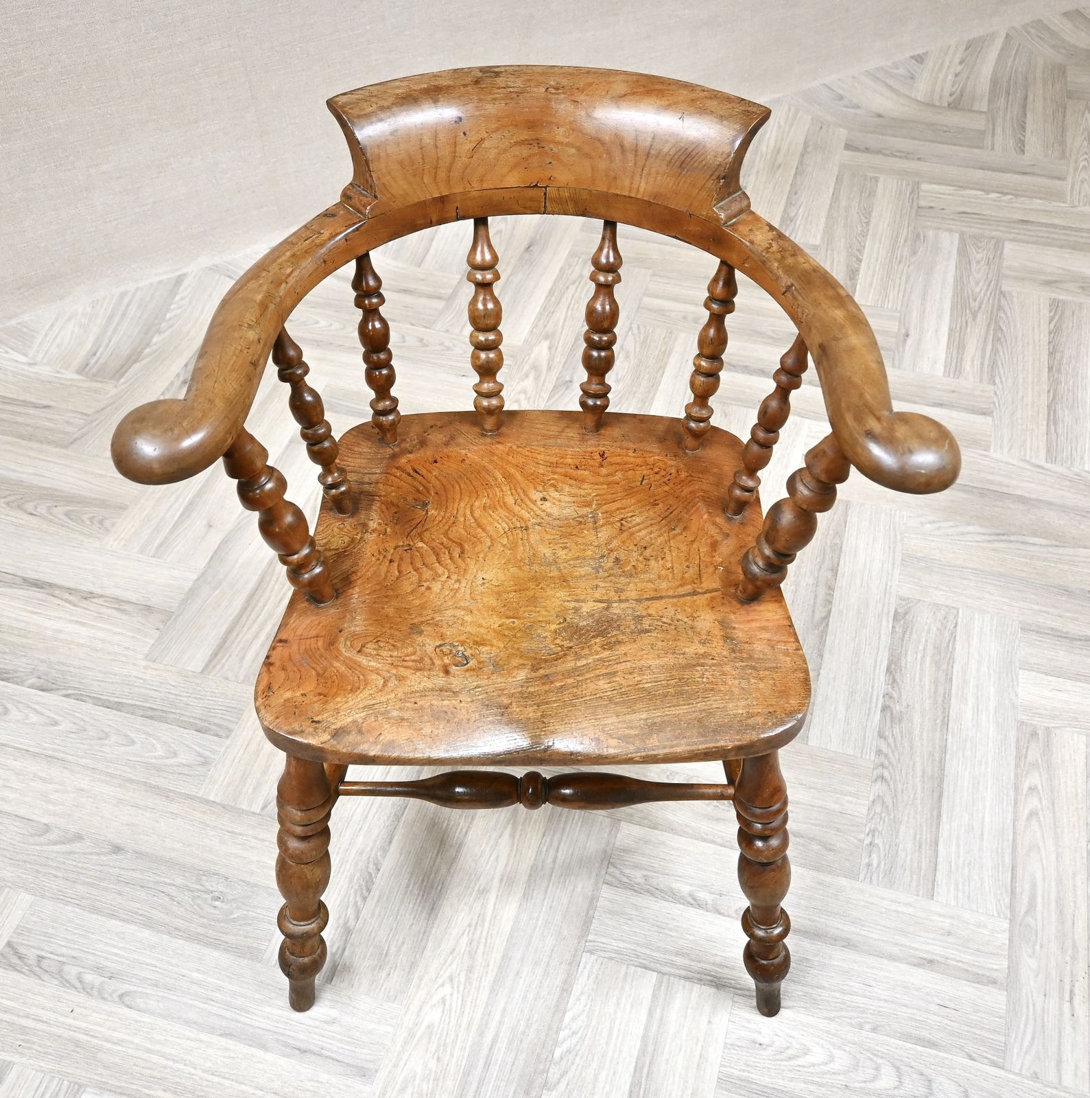 Antique Windsor Smoker's Bow Armchair photo Furniture