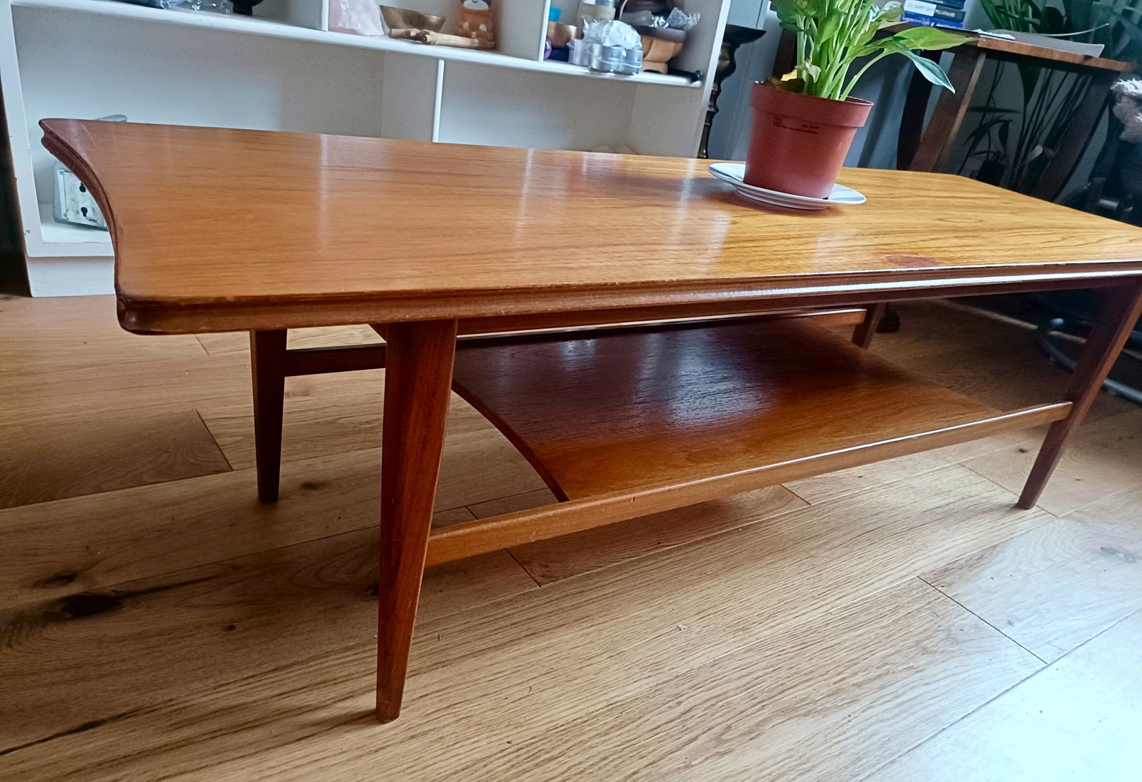 Mid Century Modern Richard Hornby "Longjohn" Coffee Table In Solid Afromosia For Fyne Ladye