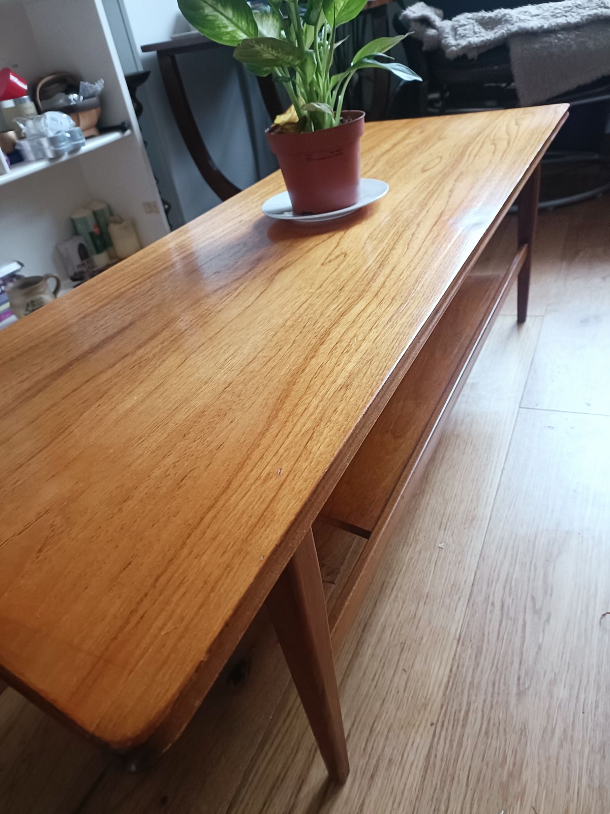 Mid Century Modern Richard Hornby "Longjohn" Coffee Table In Solid Afromosia For Fyne Ladye photo for sale