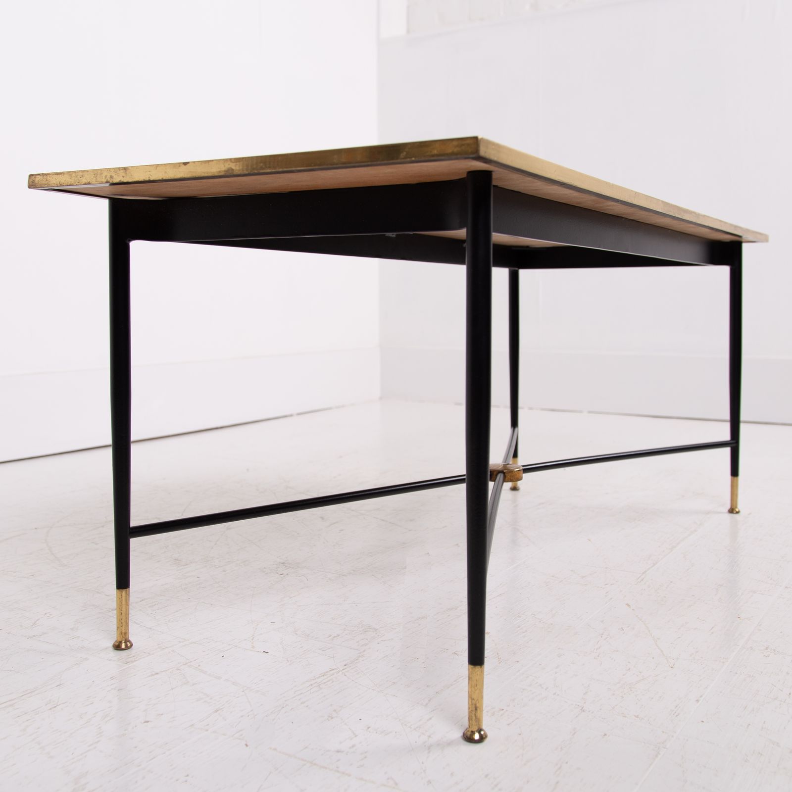 Furniture Mid Century Brass Coffee Table By Jwc Payne For Heals photo