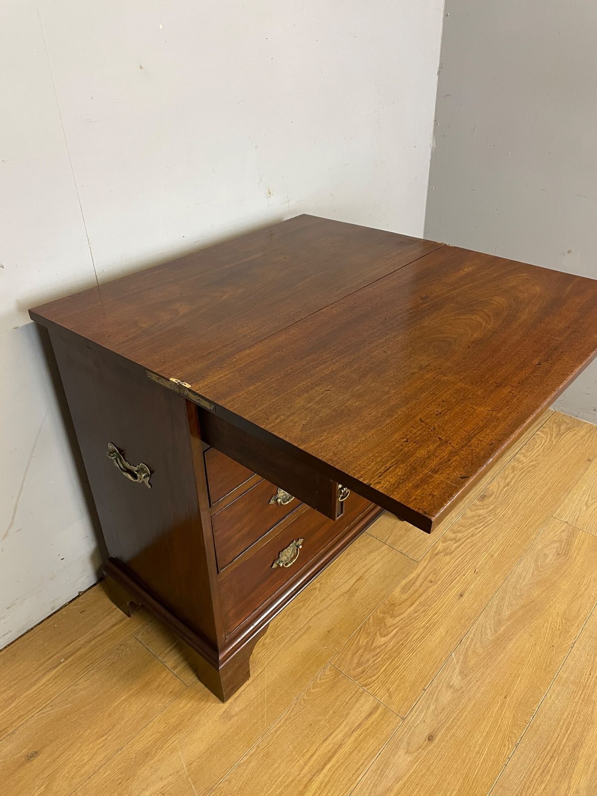 C19th Small Mahogany Bachelors Chest On Bracket Feet photo buy