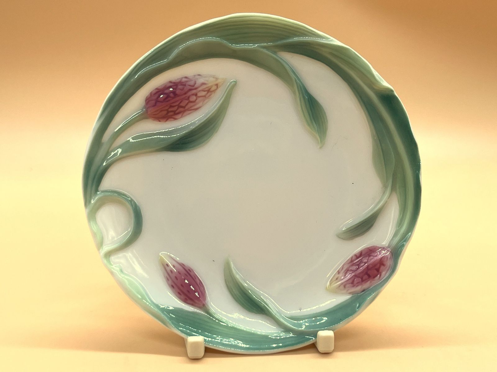 Franz Porcelain Fritillary Design Tea Cup And Saucer Set. Fz00795. photo for sale