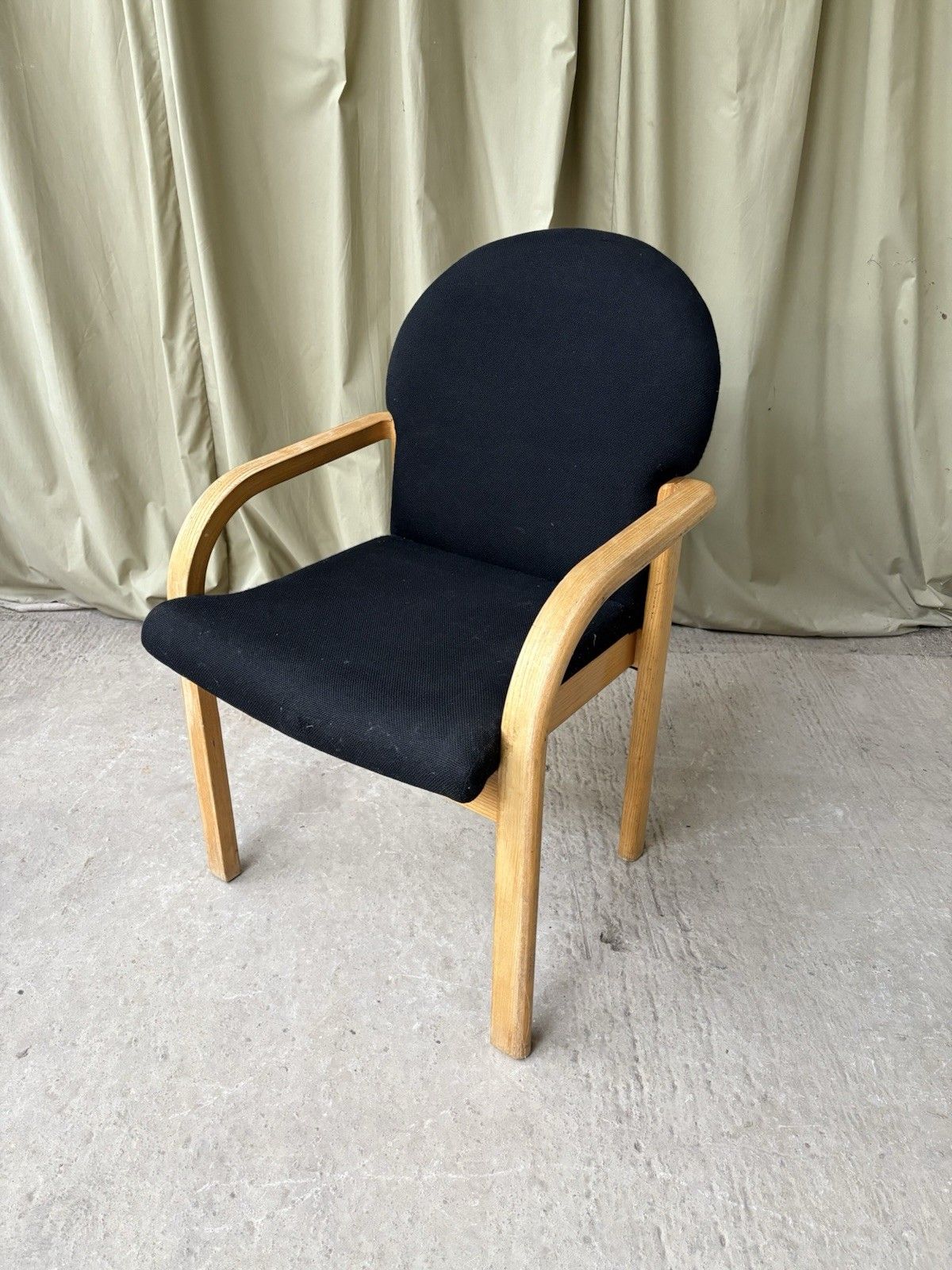 Vtg Late Mid Century Bentwood Chair Side Armchair Danish Scandi Retro R1064 photo 97.75