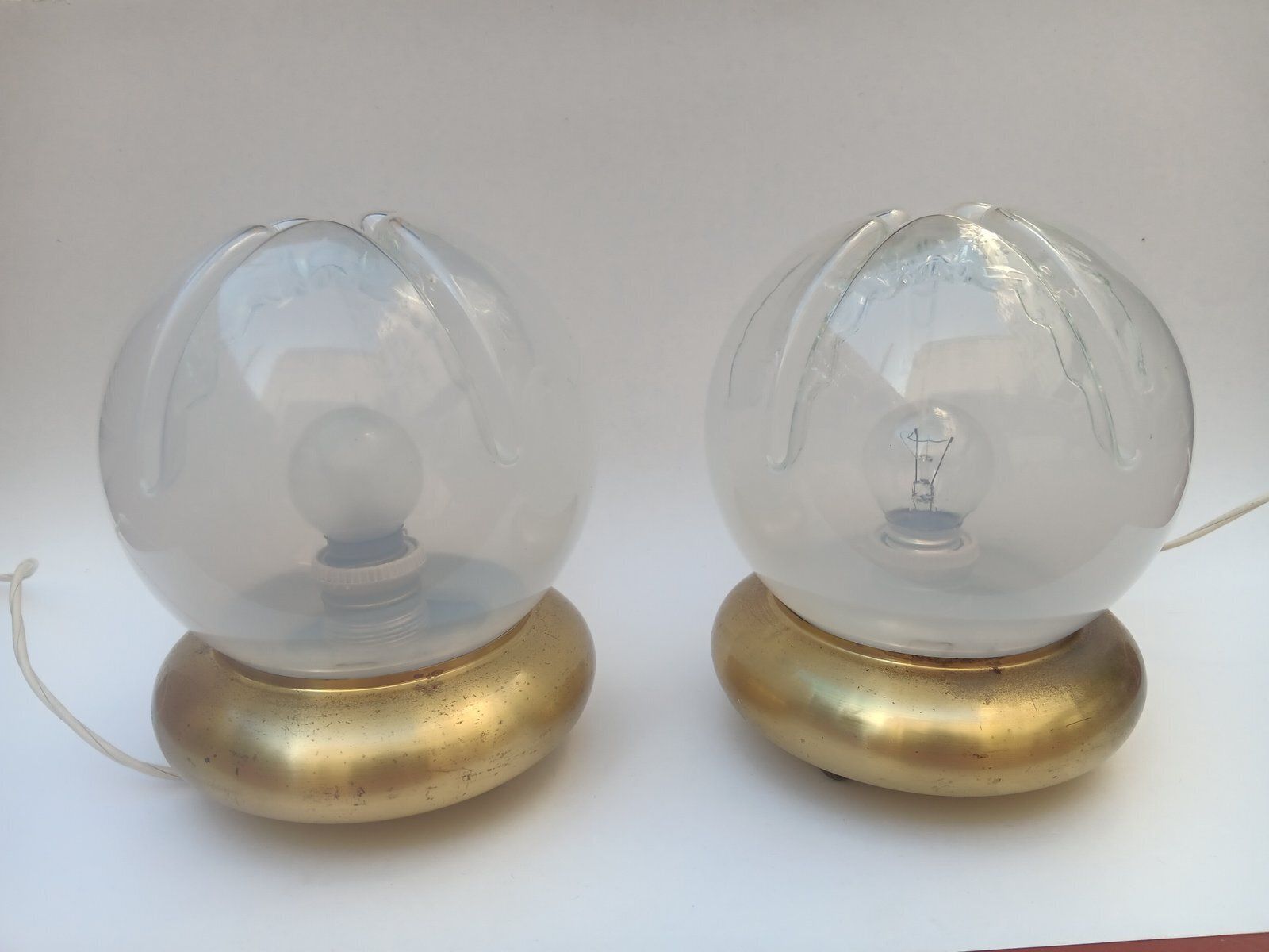 Italian Murano Glass Table Lamps, 1970s, Set Of 2 photo furniture