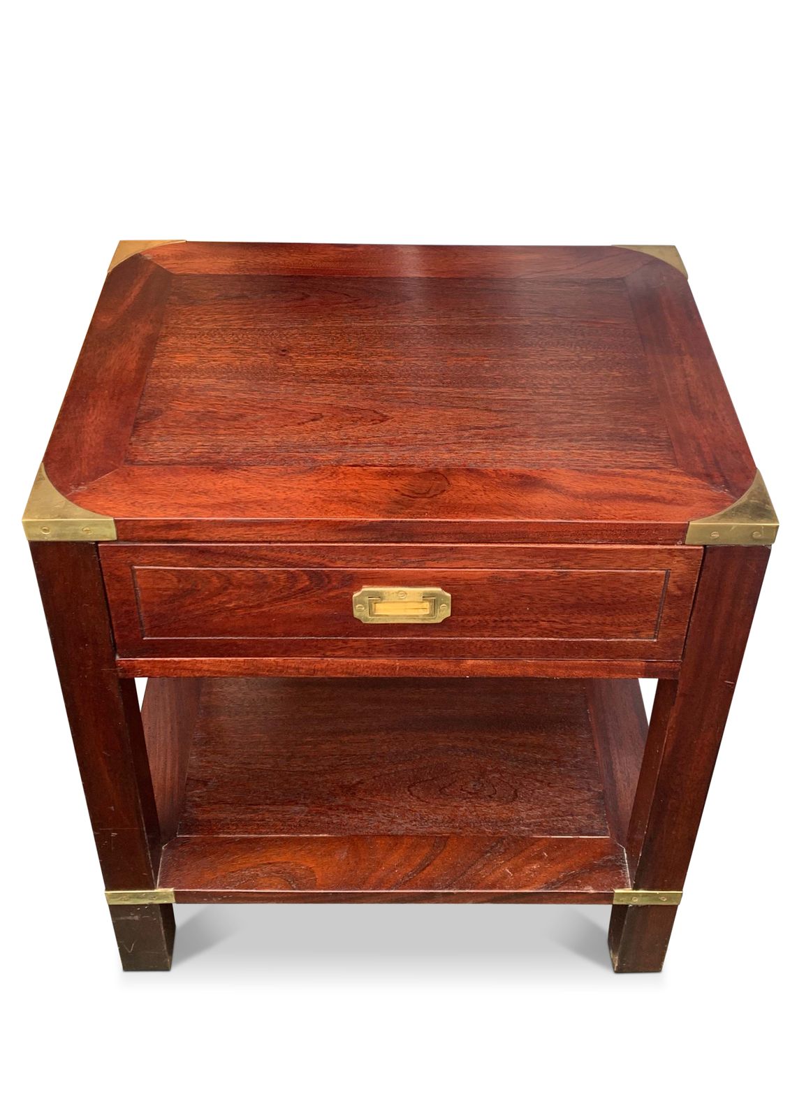Kennedy For Harrods Pair Of Rosewood Military Campaign Nightstands With Drawer photo furniture