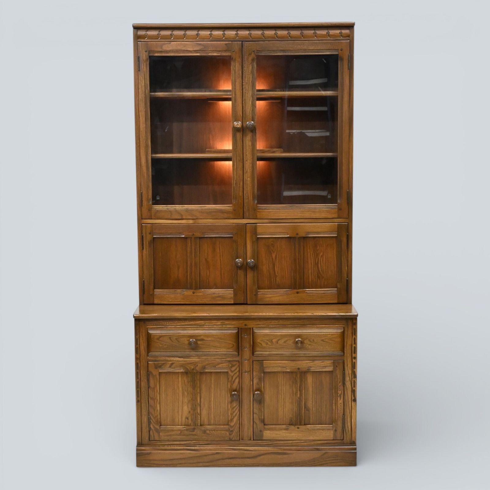 photo for sale Ercol Mural Wall Unit Drinks Display Cabinets Golden Dawn Free Uk Delivery*