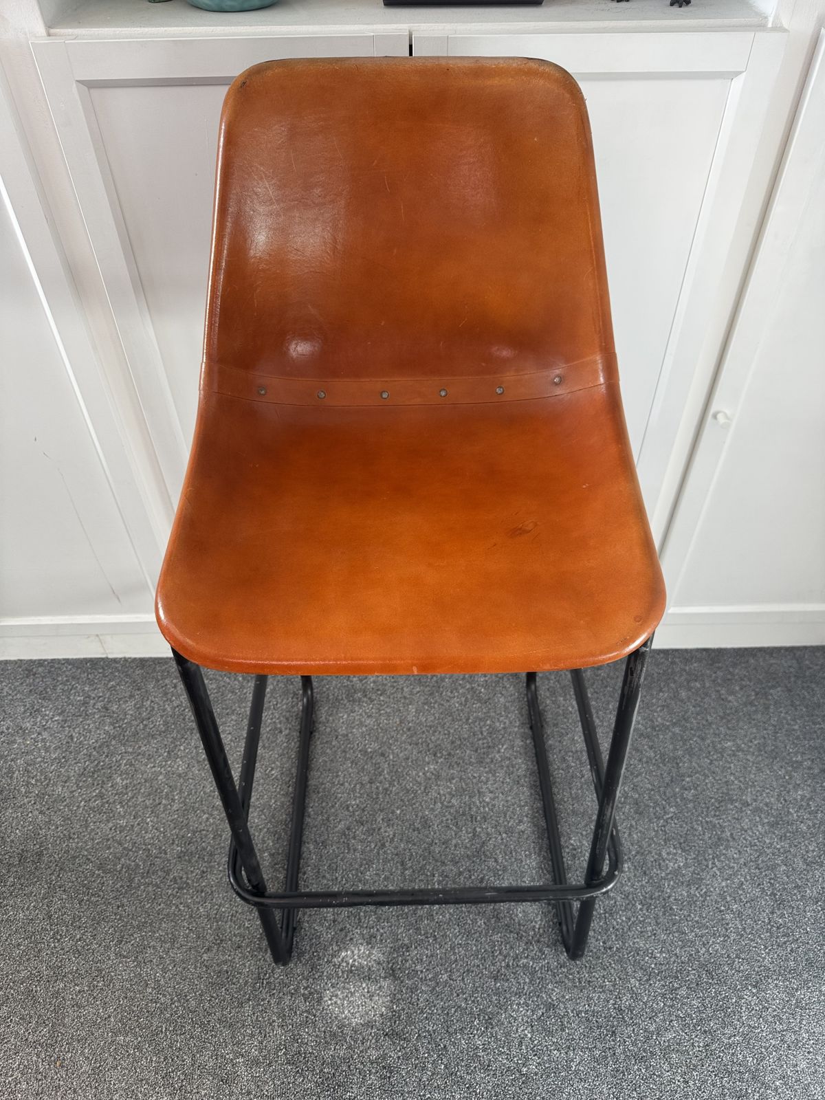 Vintage Bar Stools 72cm Seat – Original Patina – Set Of 4 photo vintage