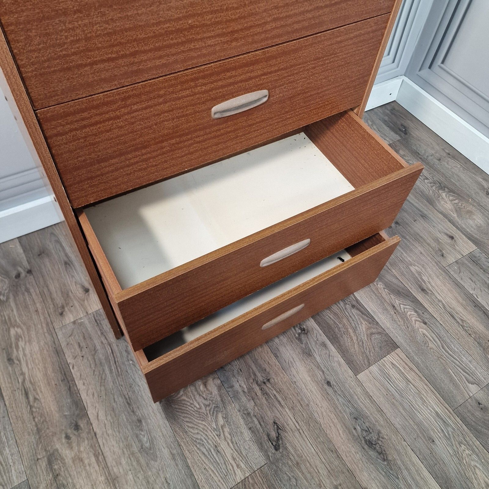 photo for sale Retro Chest Of Drawers Vintage Mid Century Modern Wood Effect Teak? Mcm