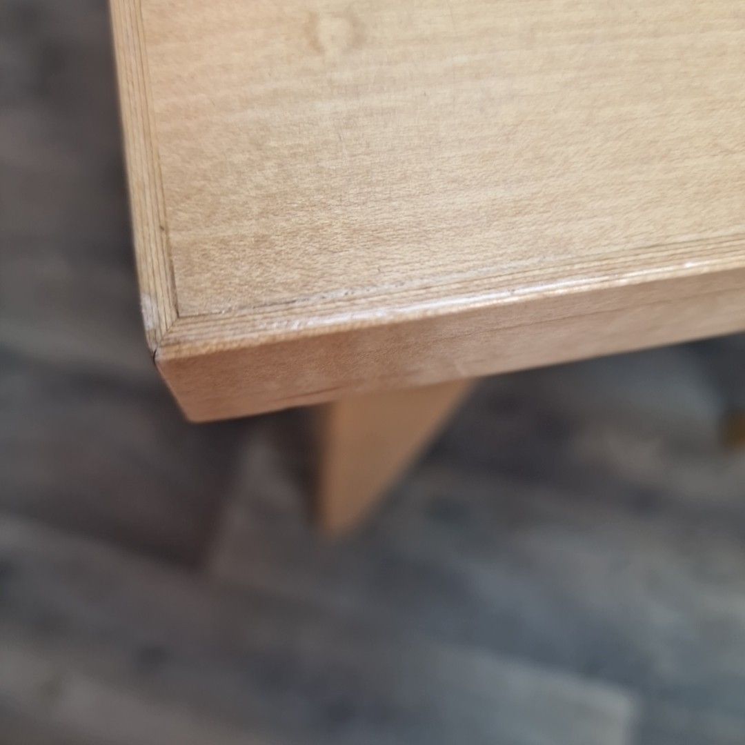 Pair 2 Bedside Tables Modern Maple Veneer – Drawer Lamp Side Cabinets Nightstand photo Furniture