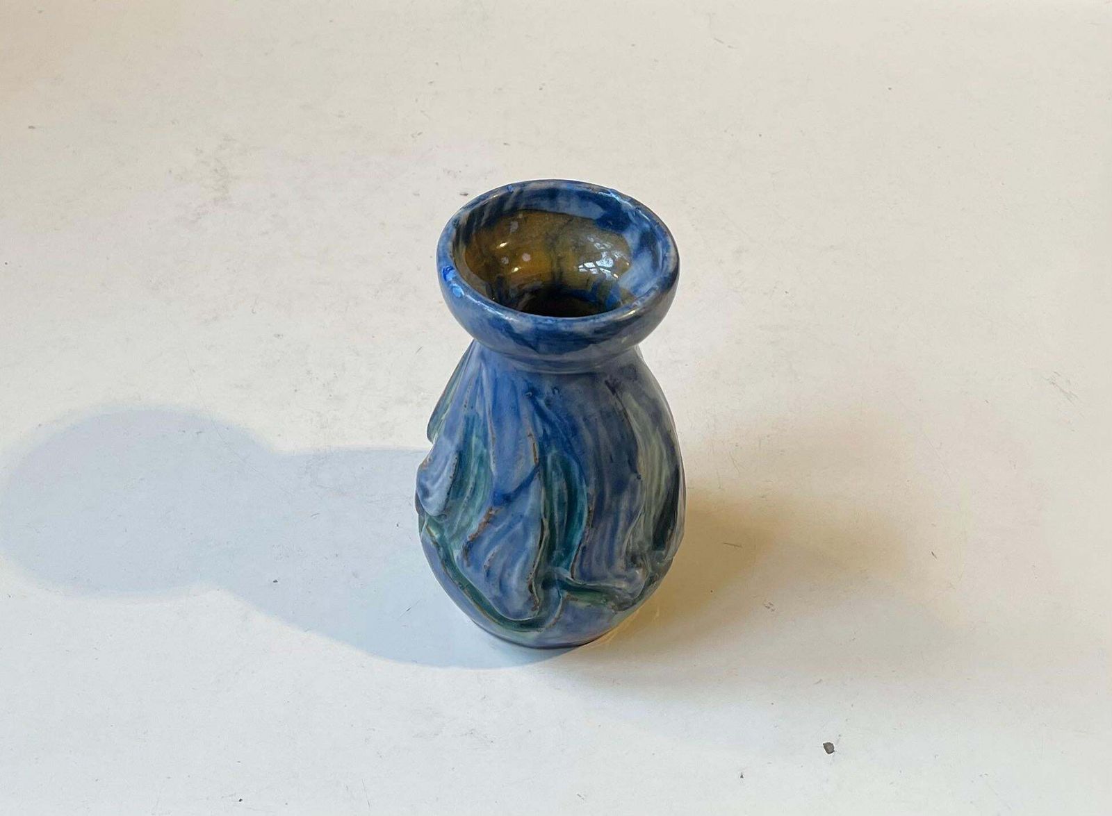 Møller & Bøgely, Denmark, Glazed Art Nouveau Pottery Vase photo vinterior