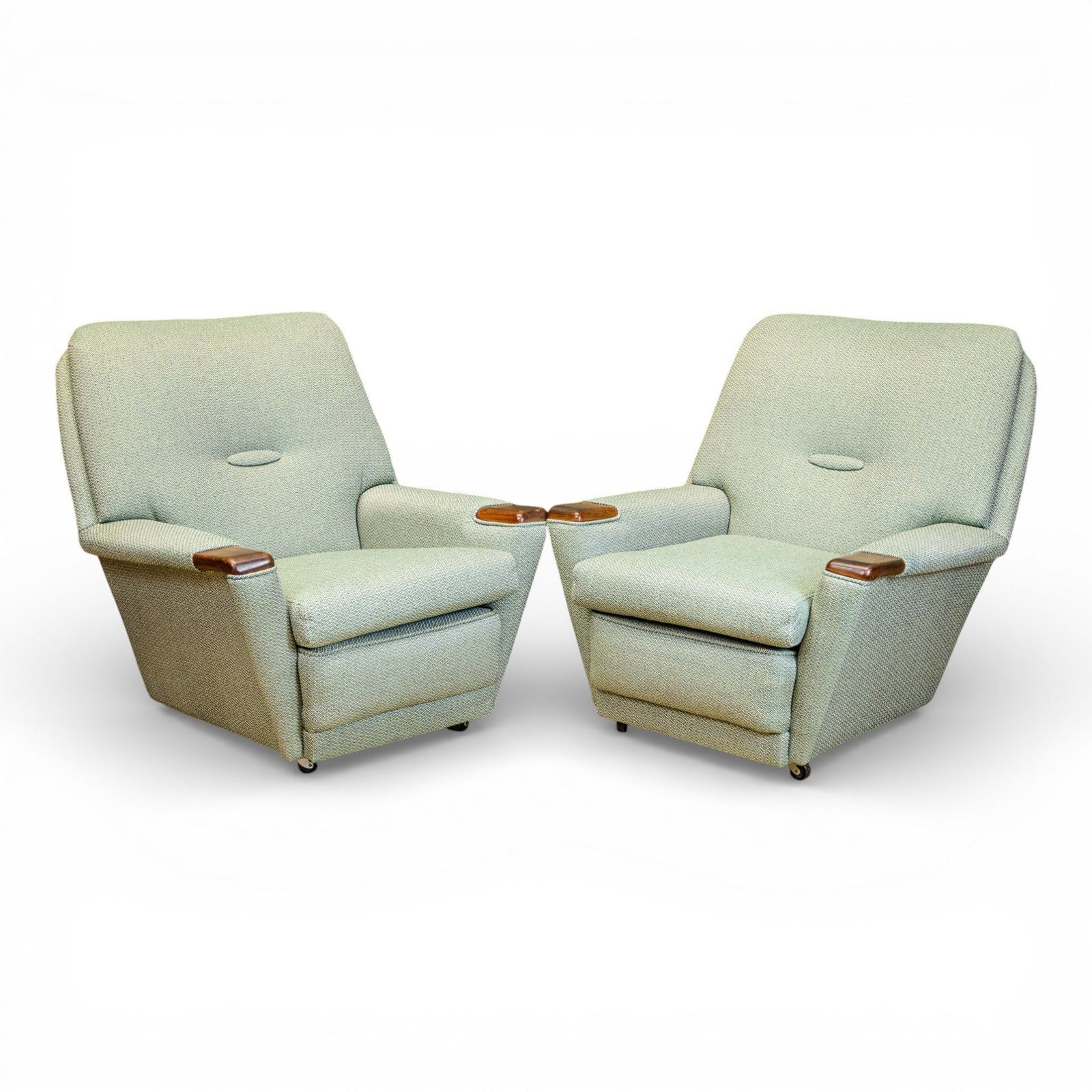 Pair Of Mid Century American Style Armchairs