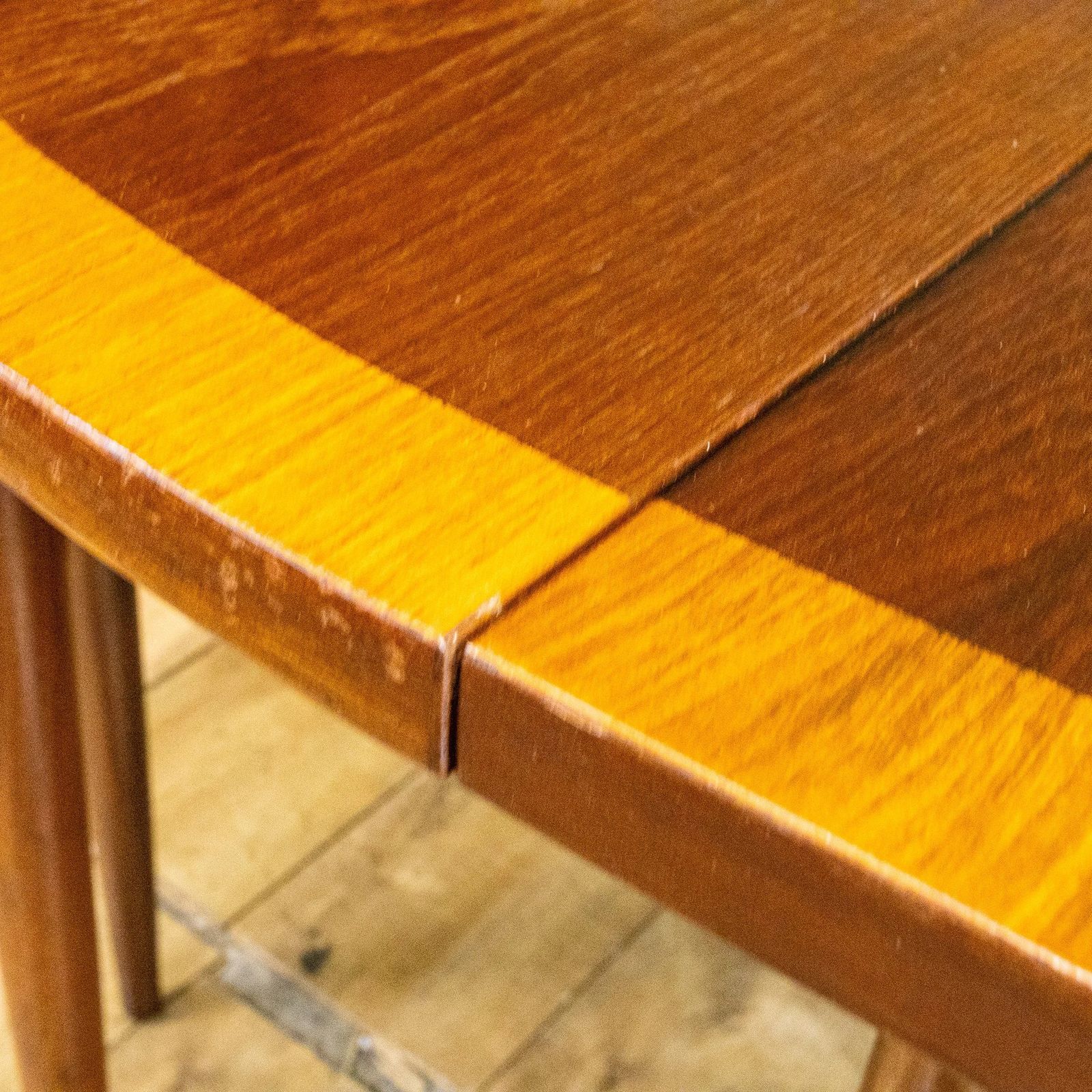 3350.0 Frem Rolje Roundette Crossbanded Teak Dining Table & 4 Chairs photo