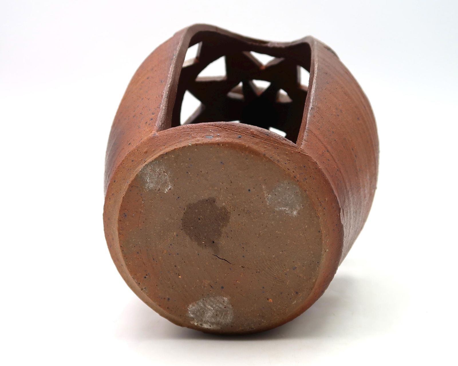 photo furniture Large French Stoneware Ceramic Lantern Candleholder, 1970s / La Borne, Candle Holder, Home Decor, Triangle, Mid Century Modern, Art