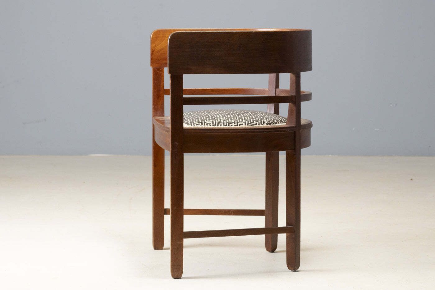photo furniture Early 20th Century Central European Armchair With Inlaid Backrest