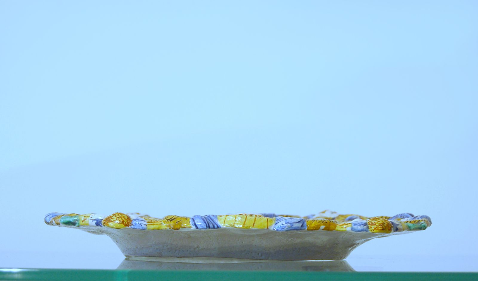 Majolica Plate / Imbres Manufactory Of Pavia / 18th Century photo vintage