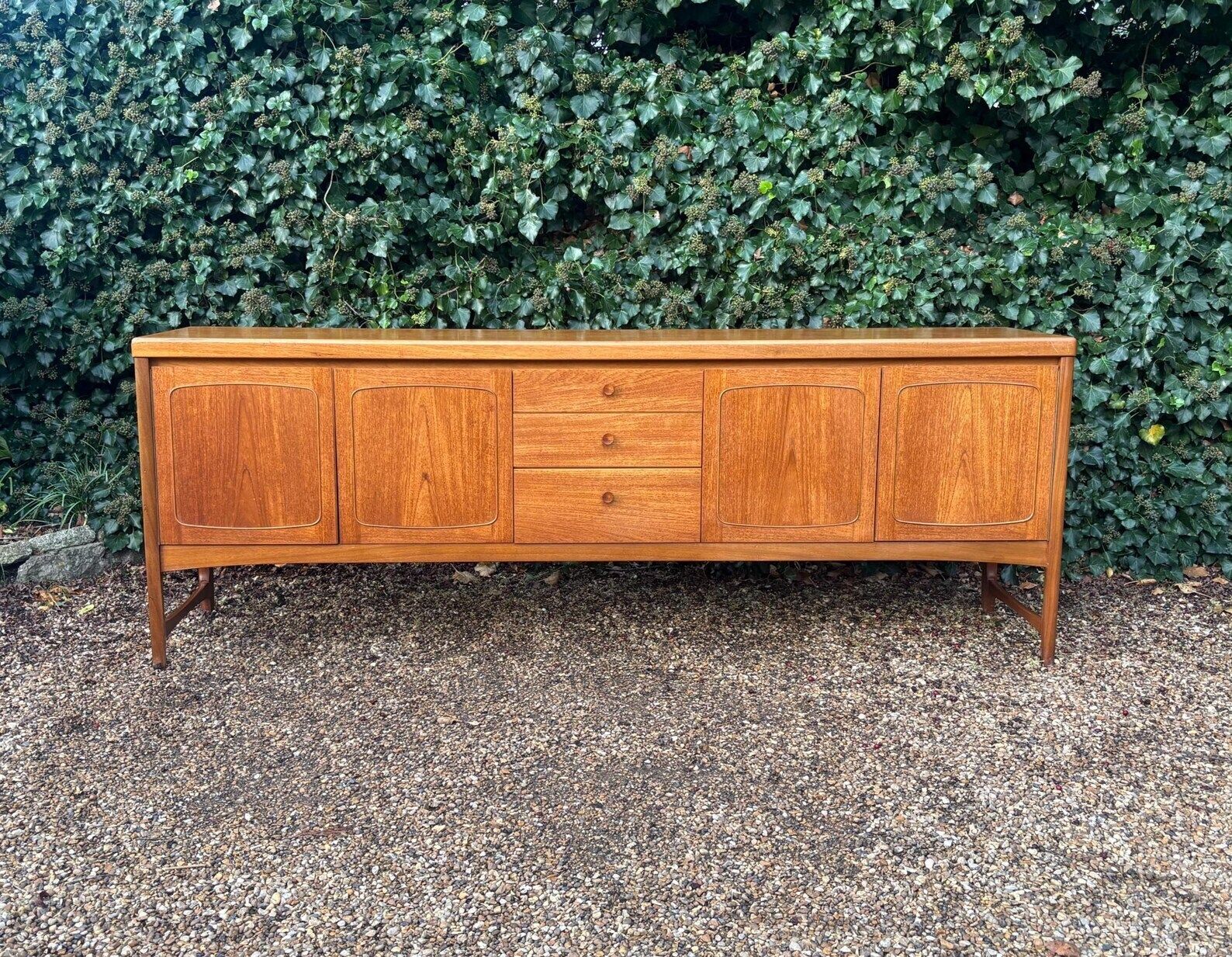 Vintage Mid Century Nathan Squares Teak Sideboard photo for sale