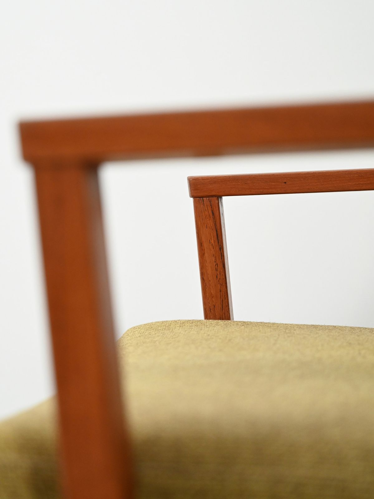 Pair Of Danish Teak Armchairs With Green Upholstery photo vinterior