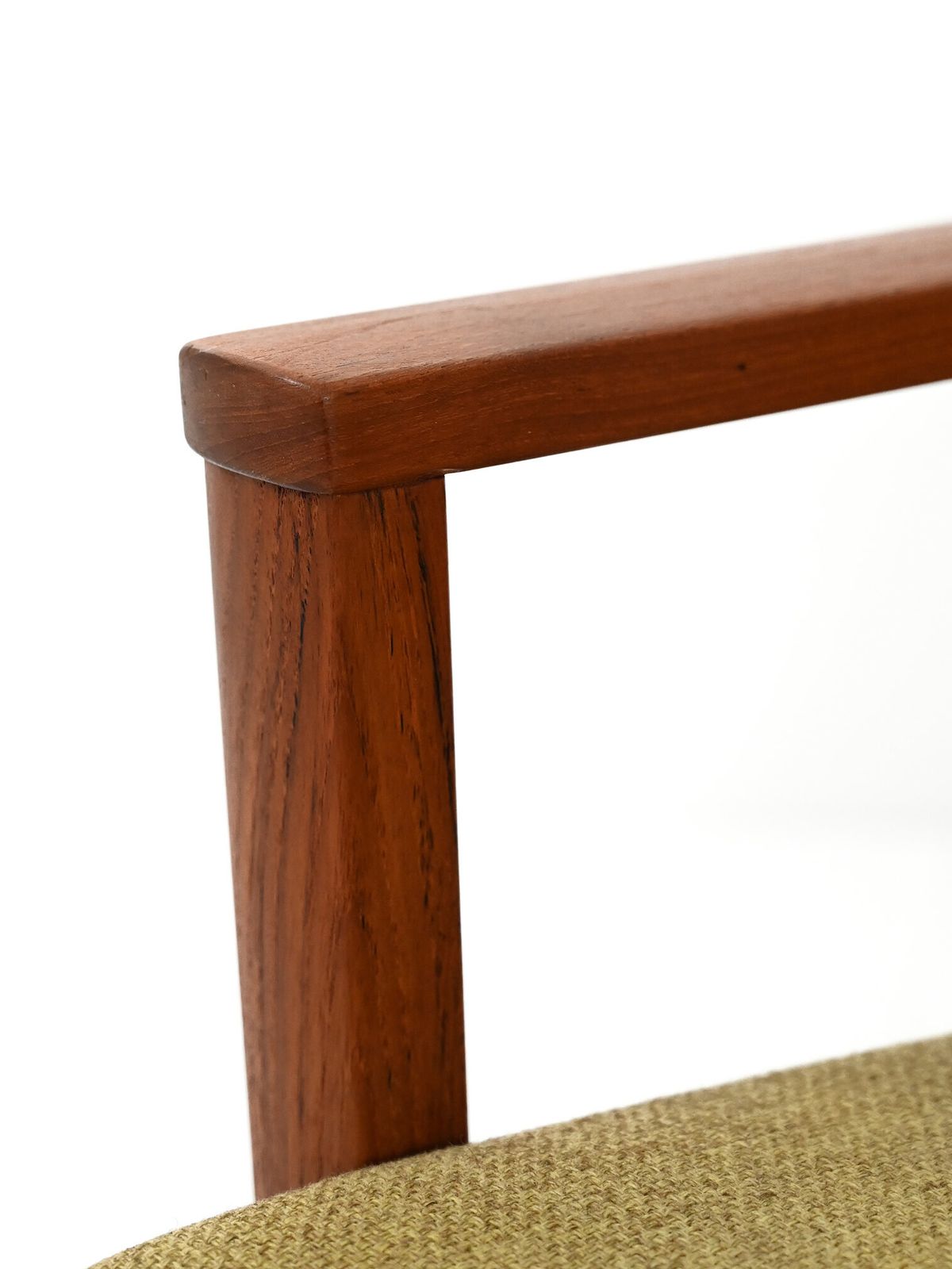 photo for sale Pair Of Danish Teak Armchairs With Green Upholstery