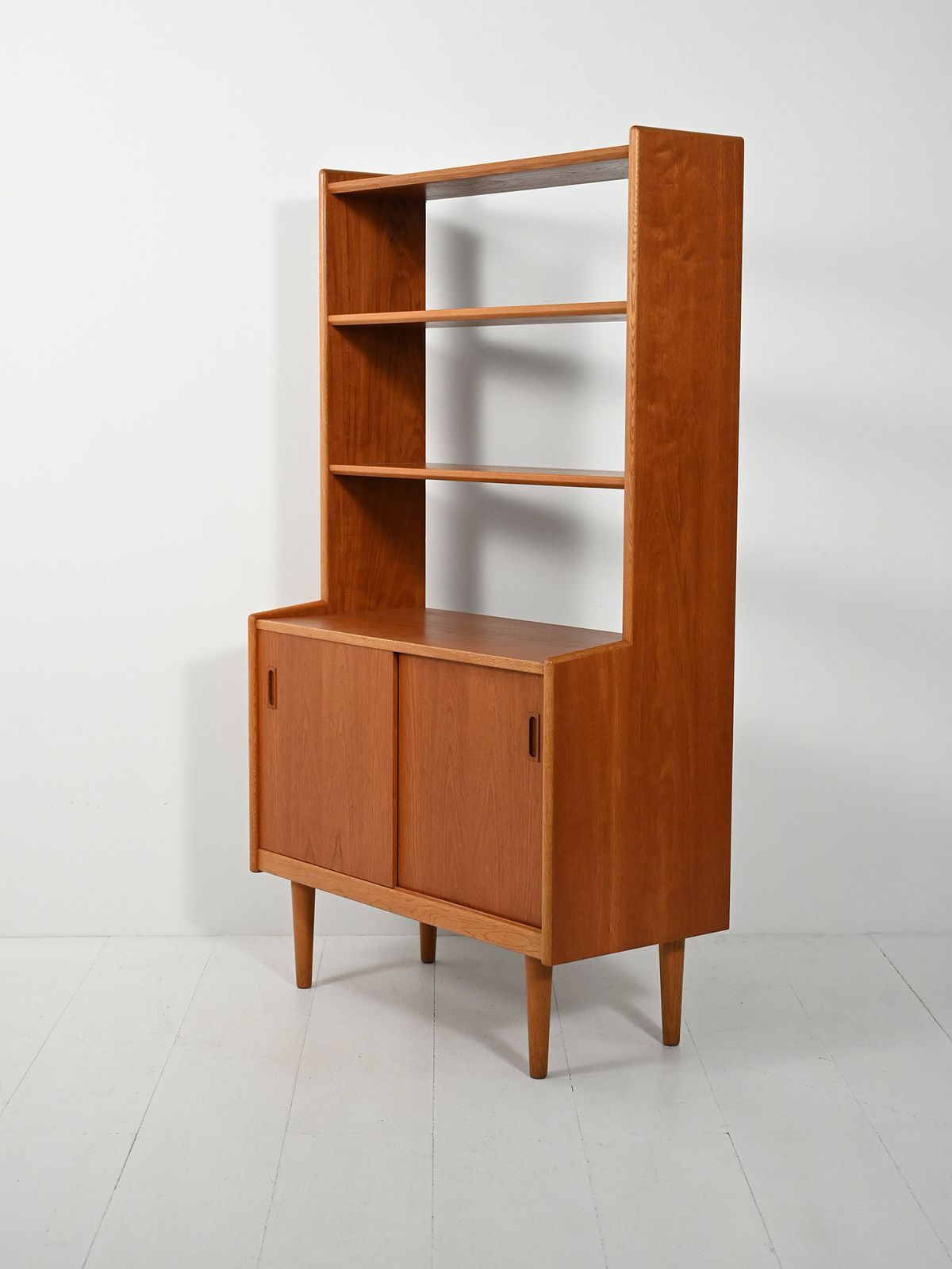 Scandinavian Teak Bookcase From The 1960s With Storage Space photo vinterior