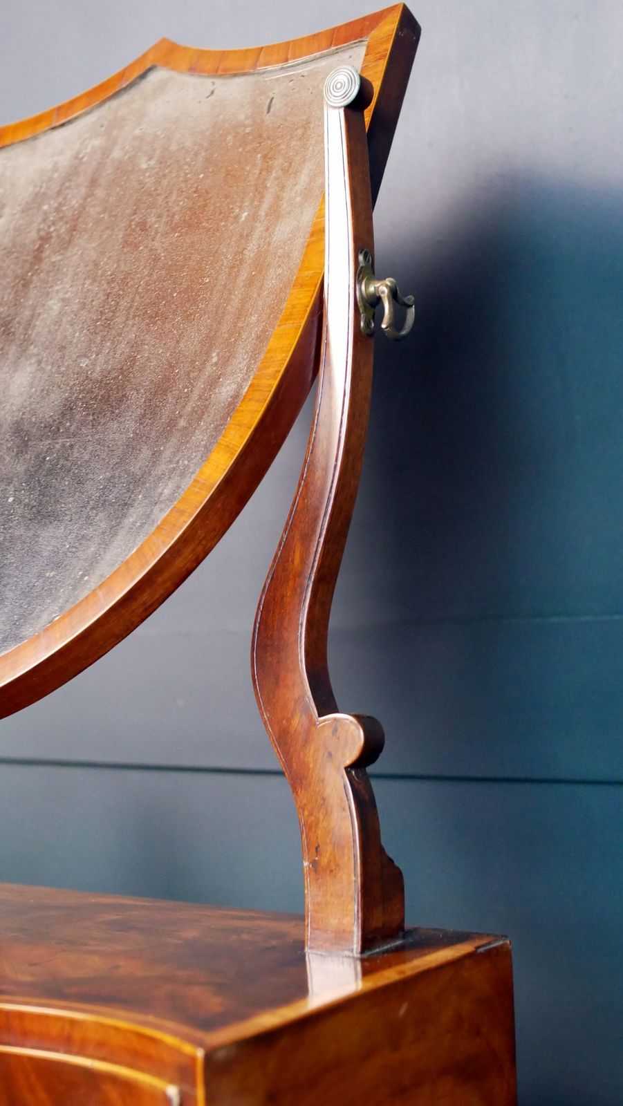 Georgian Mahogany Toilet Table Mirror photo vinterior