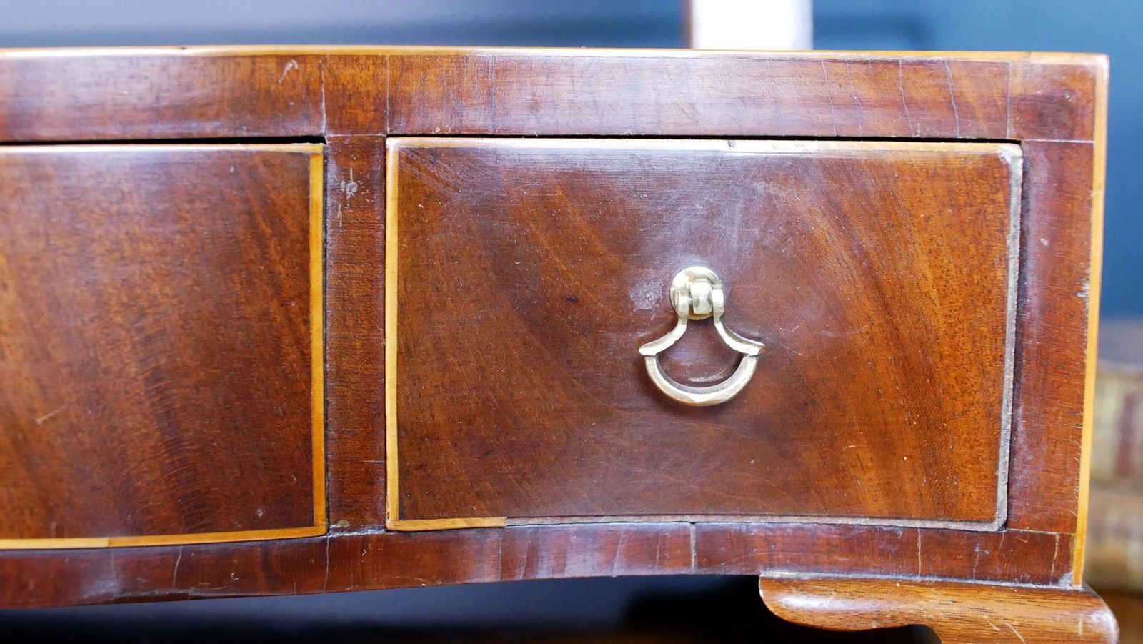 795.0 Georgian Mahogany Toilet Table Mirror photo