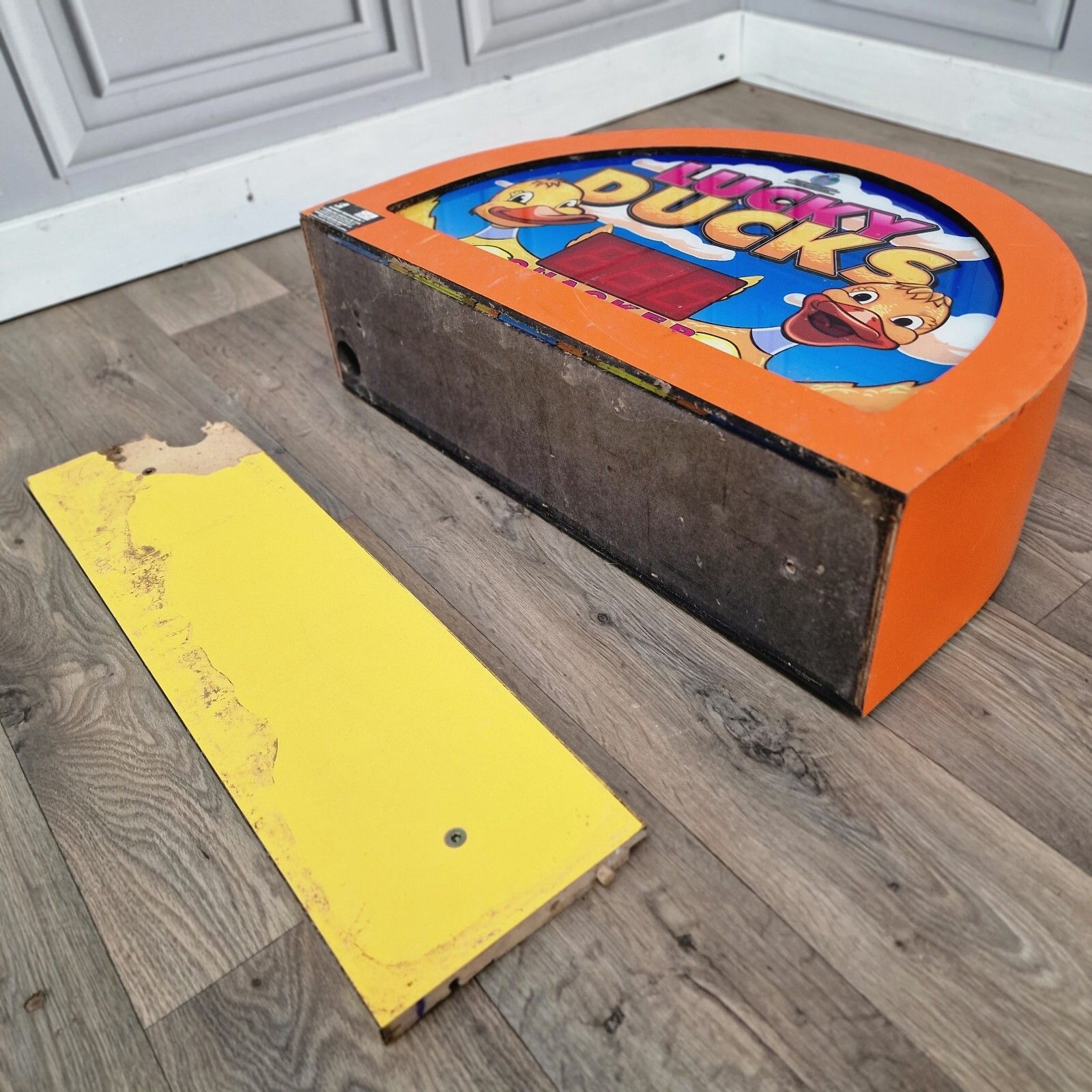photo vinterior Retro Fairground Arcade Sign Lucky Ducks Light Memorabilia Man Cave Pop Art