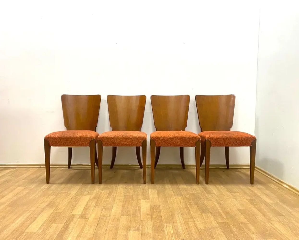 Set Van 4 Stoelen, Jindřich Halabala, Jaren 1960, Tsjecho Slowakije