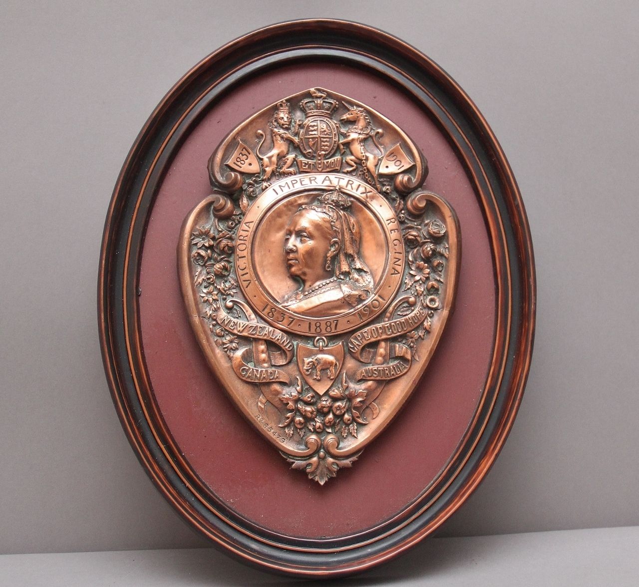 Early 20th Century Queen Victoria Commemorative Jubilee Plaque