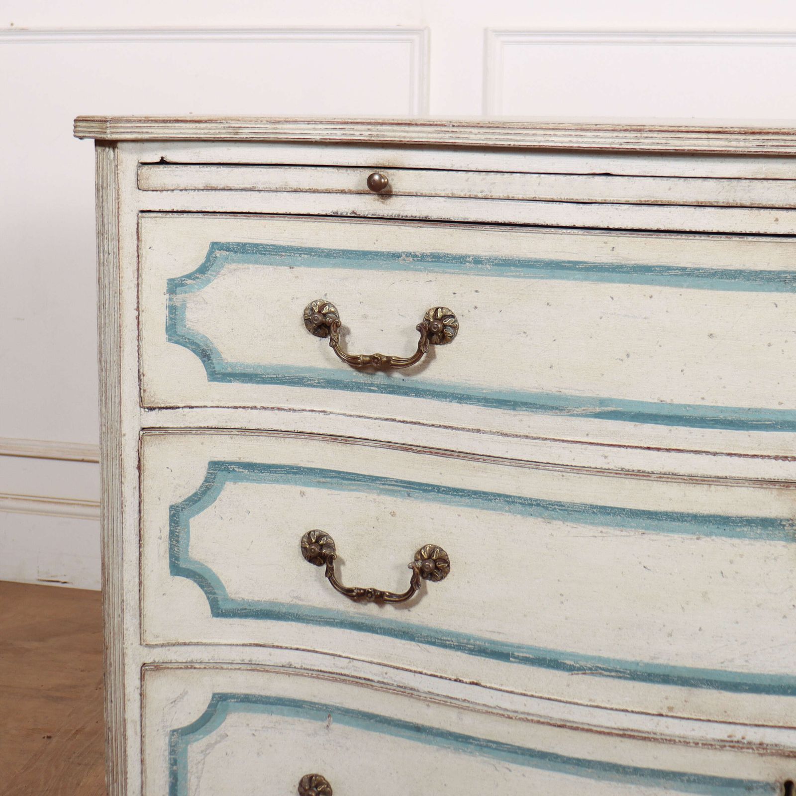 English Serpentine Front Commode photo for sale